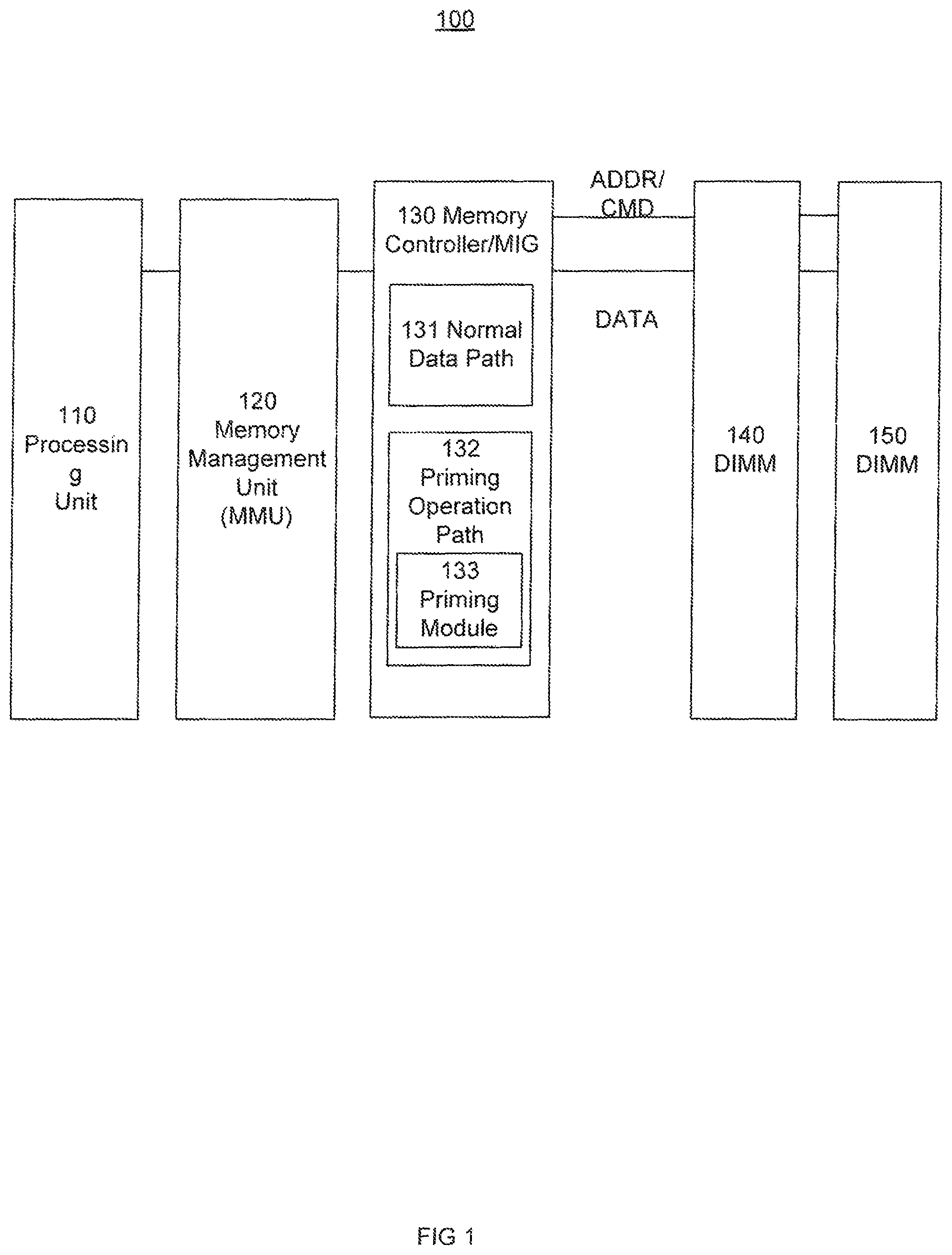 Patent US12142338 Figure 1 – Memory priming and initialization systems and methods
