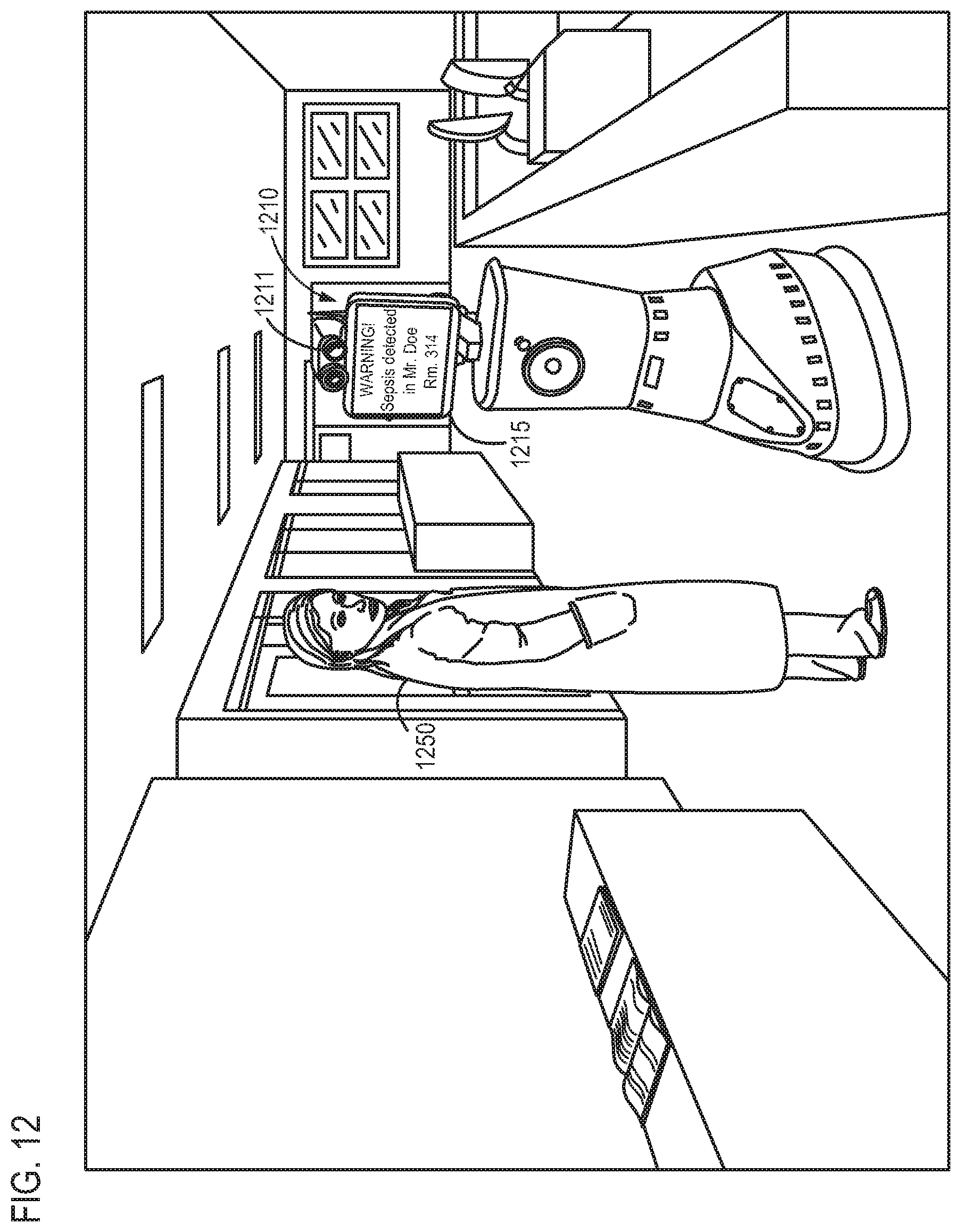 Patent US12142351 Figure 12 – Enhanced diagnostics for a telepresence robot