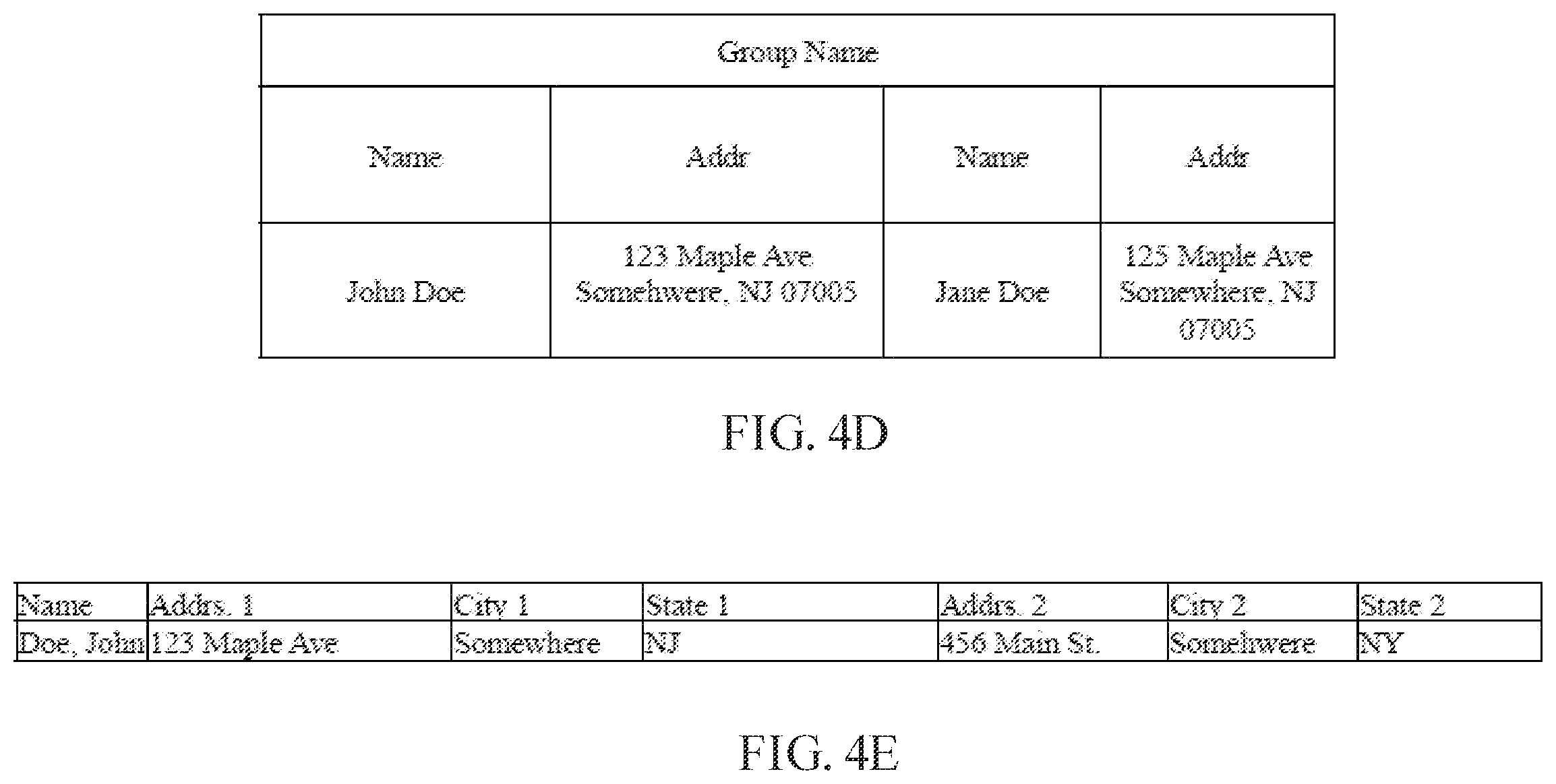 Patent US12142368 Figure 7 – Converting tabular demographic information into an export entity file