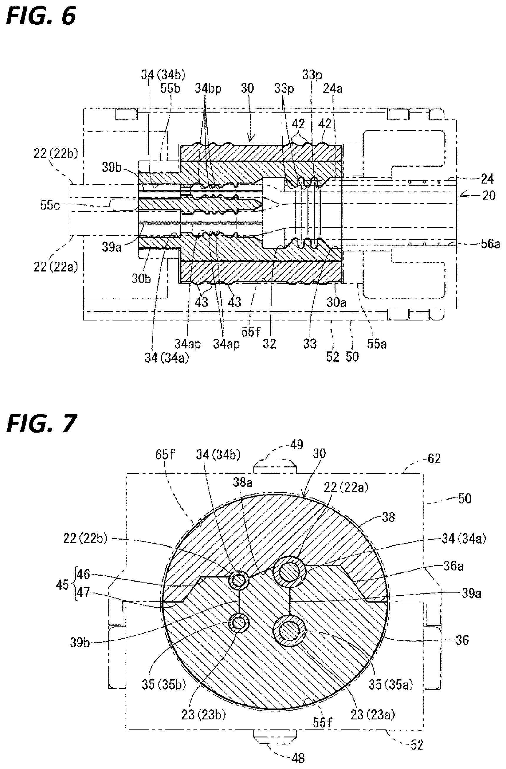 Patent US12142400 Figure 6 – Wiring module and elastic waterproofing member