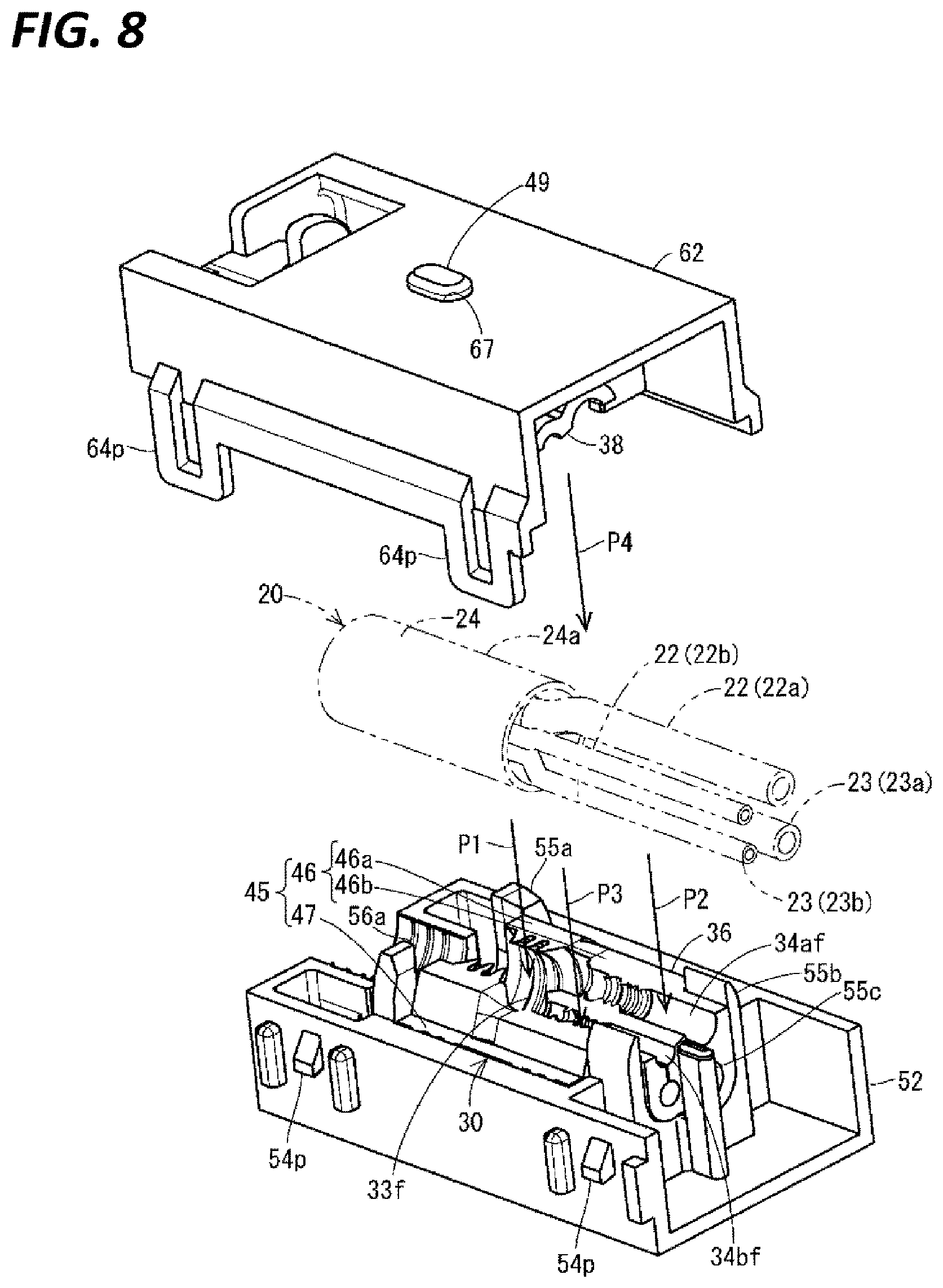 Patent US12142400 Figure 7 – Wiring module and elastic waterproofing member