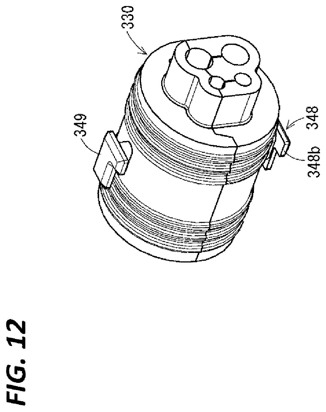 Patent US12142400 Figure 9 – Wiring module and elastic waterproofing member