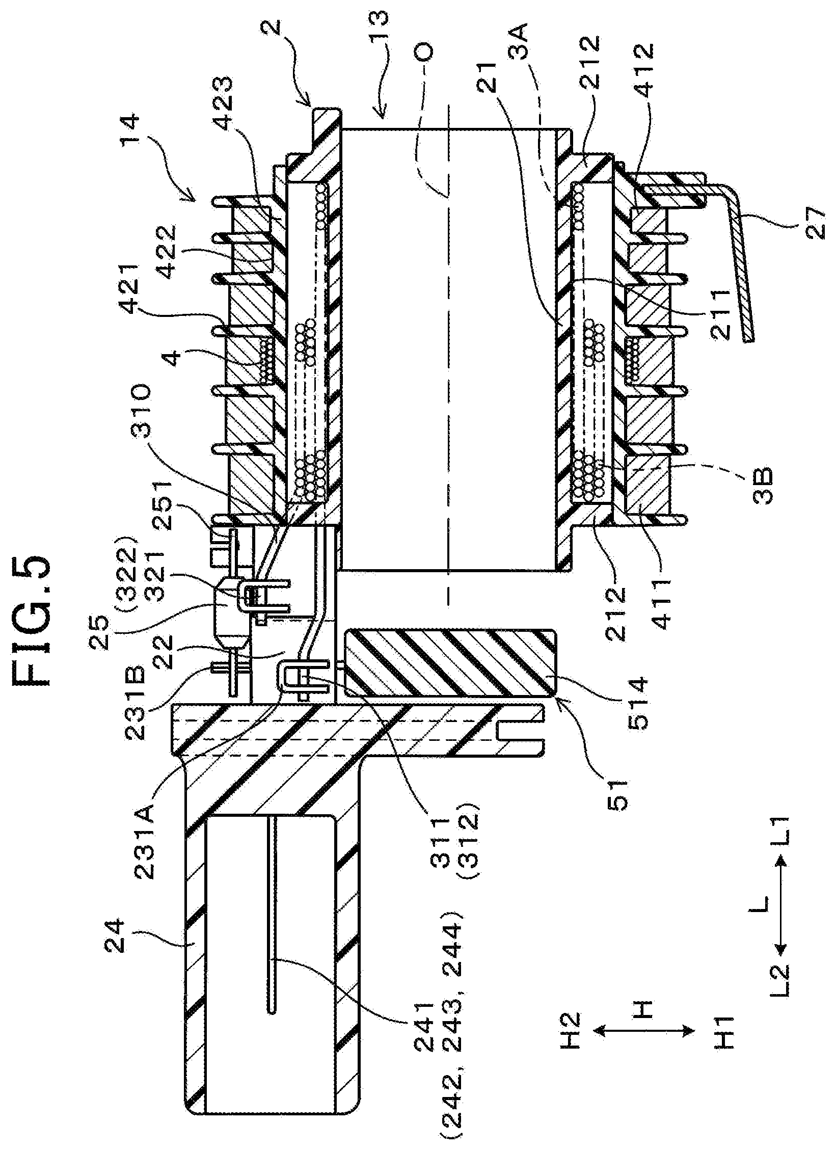 Patent US12142417 Figure 5 – Ignition coil for internal combustion engine