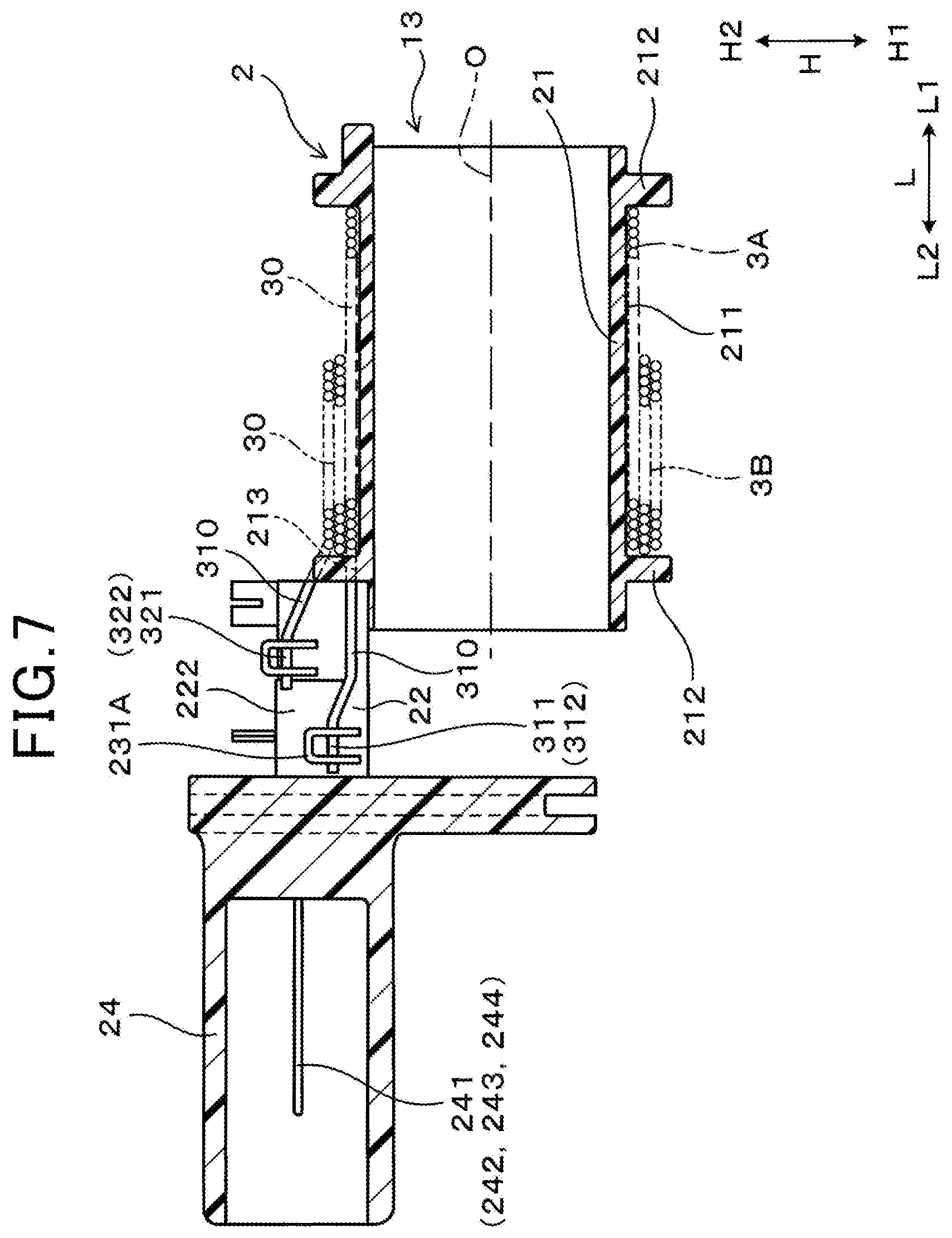 Patent US12142417 Figure 7 – Ignition coil for internal combustion engine