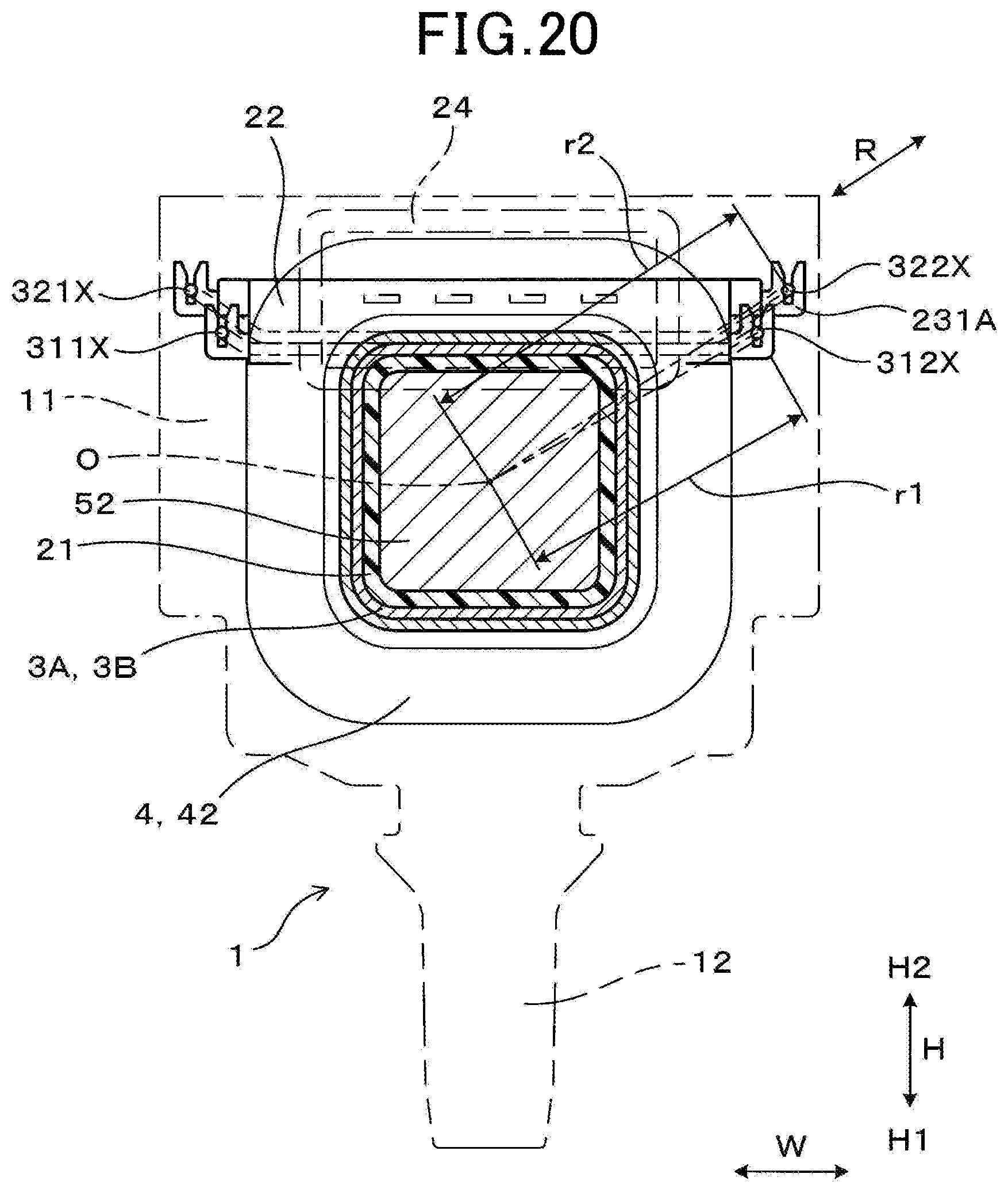Patent US12142417 Figure 18 – Ignition coil for internal combustion engine