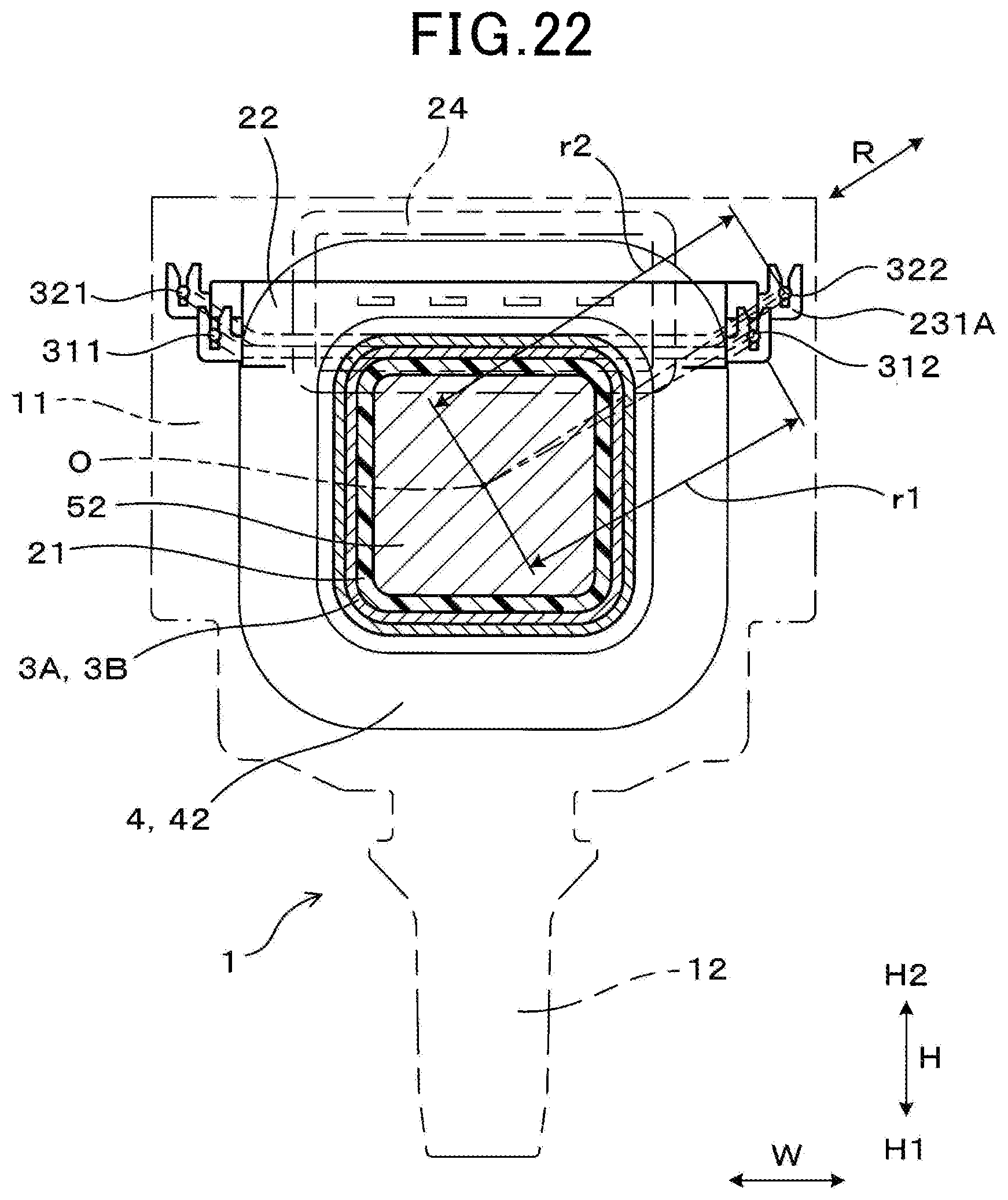 Patent US12142417 Figure 20 – Ignition coil for internal combustion engine