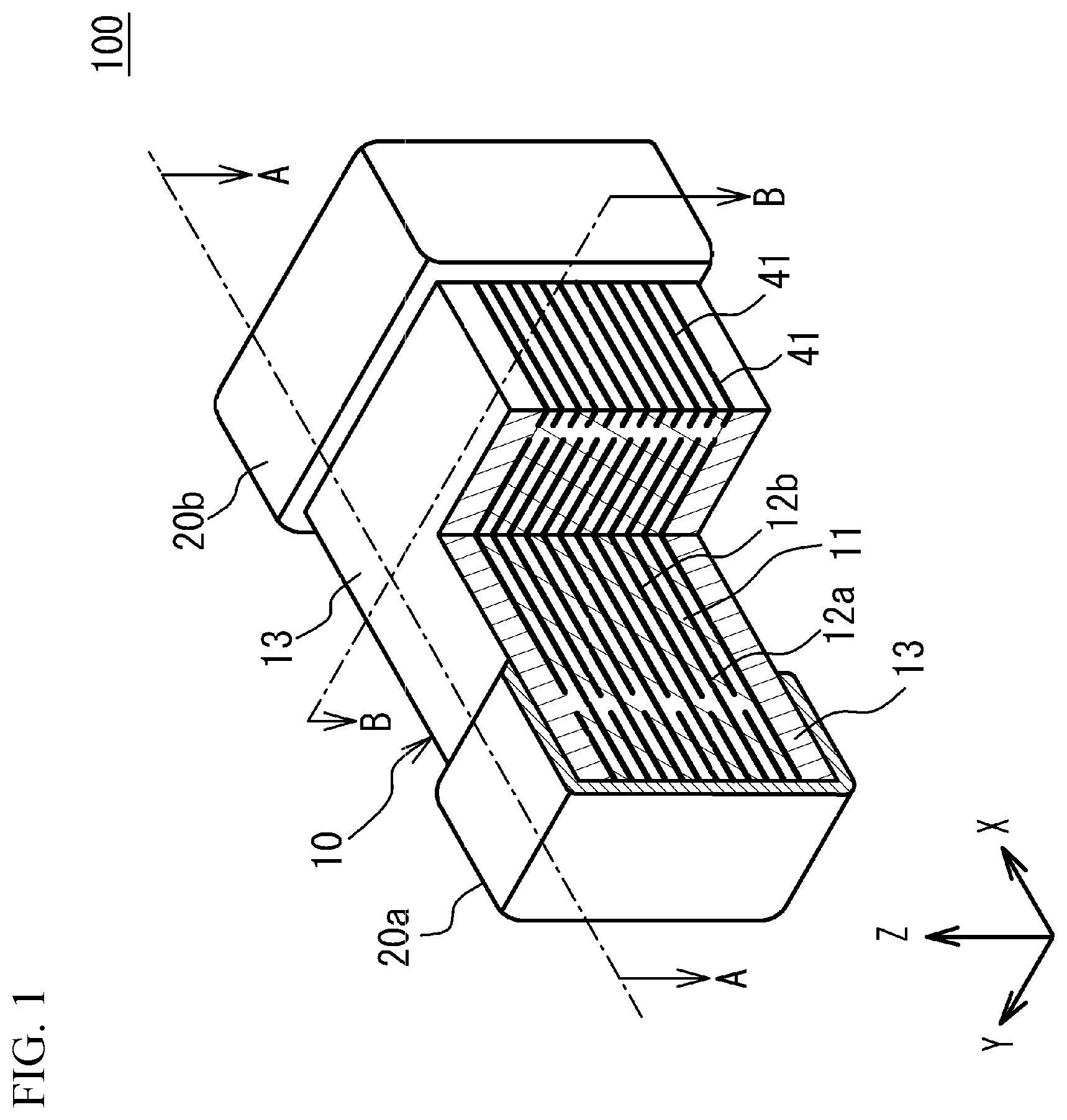 Patent US12142434 Figure 1 – Ceramic electronic device and manufacturing method of the same