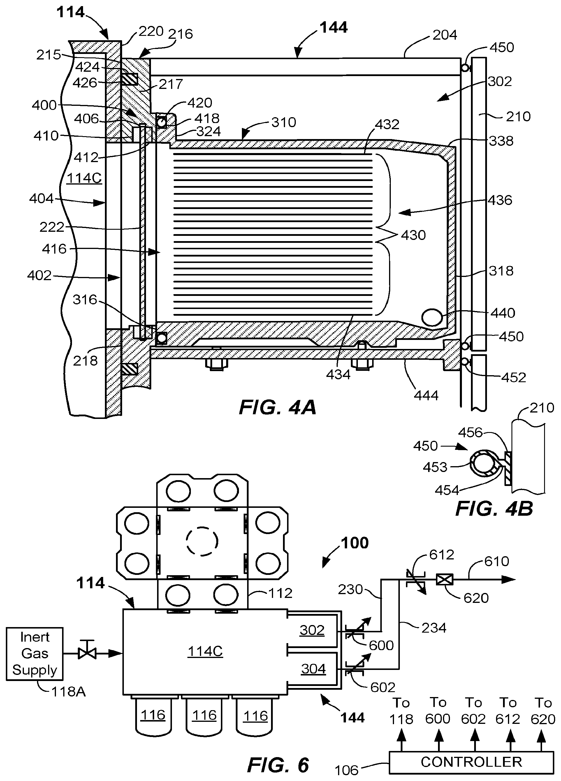Patent US12142500 Figure 6 – Side storage pods, equipment front end modules, and methods for processing substrates