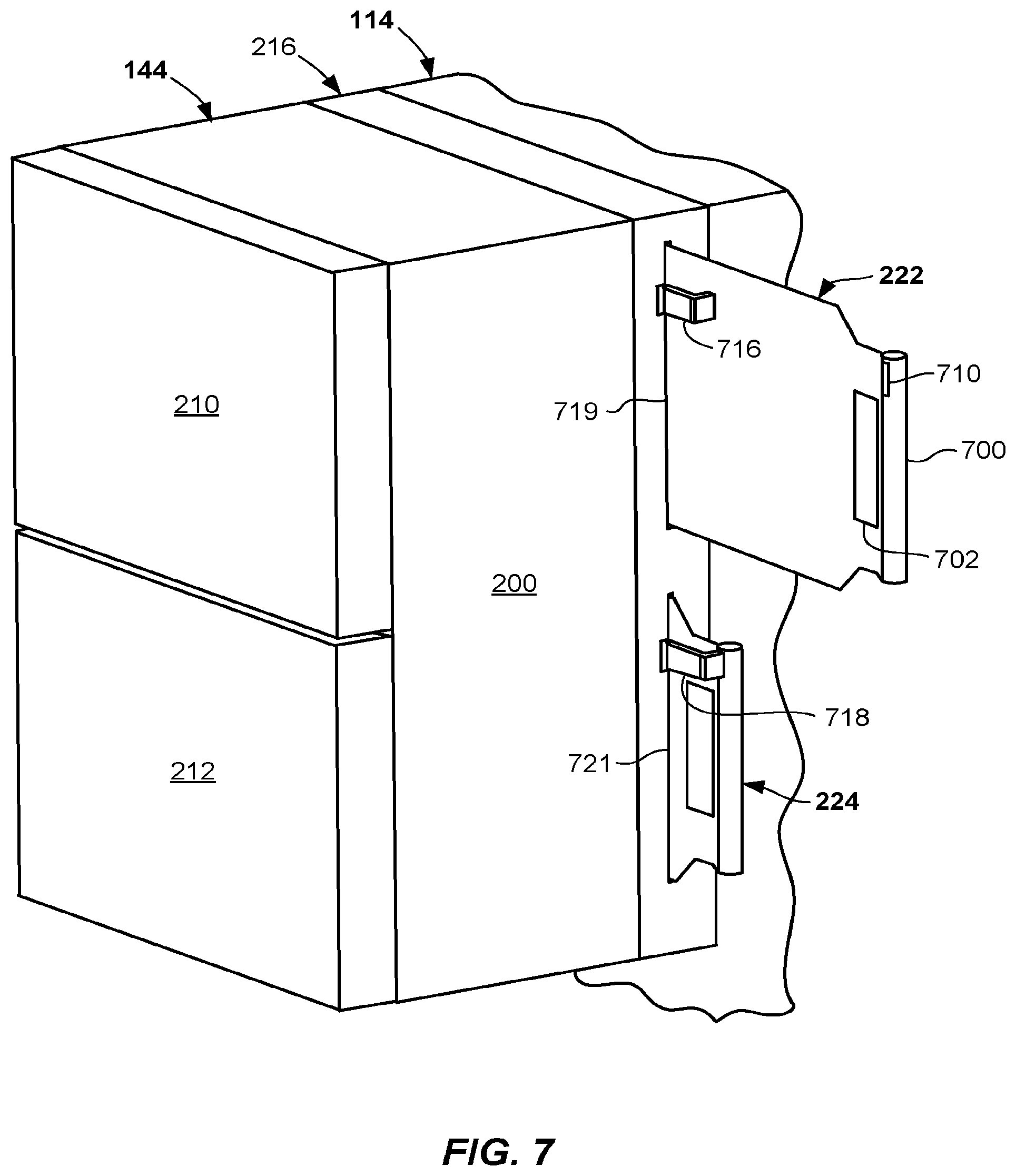Patent US12142500 Figure 8 – Side storage pods, equipment front end modules, and methods for processing substrates