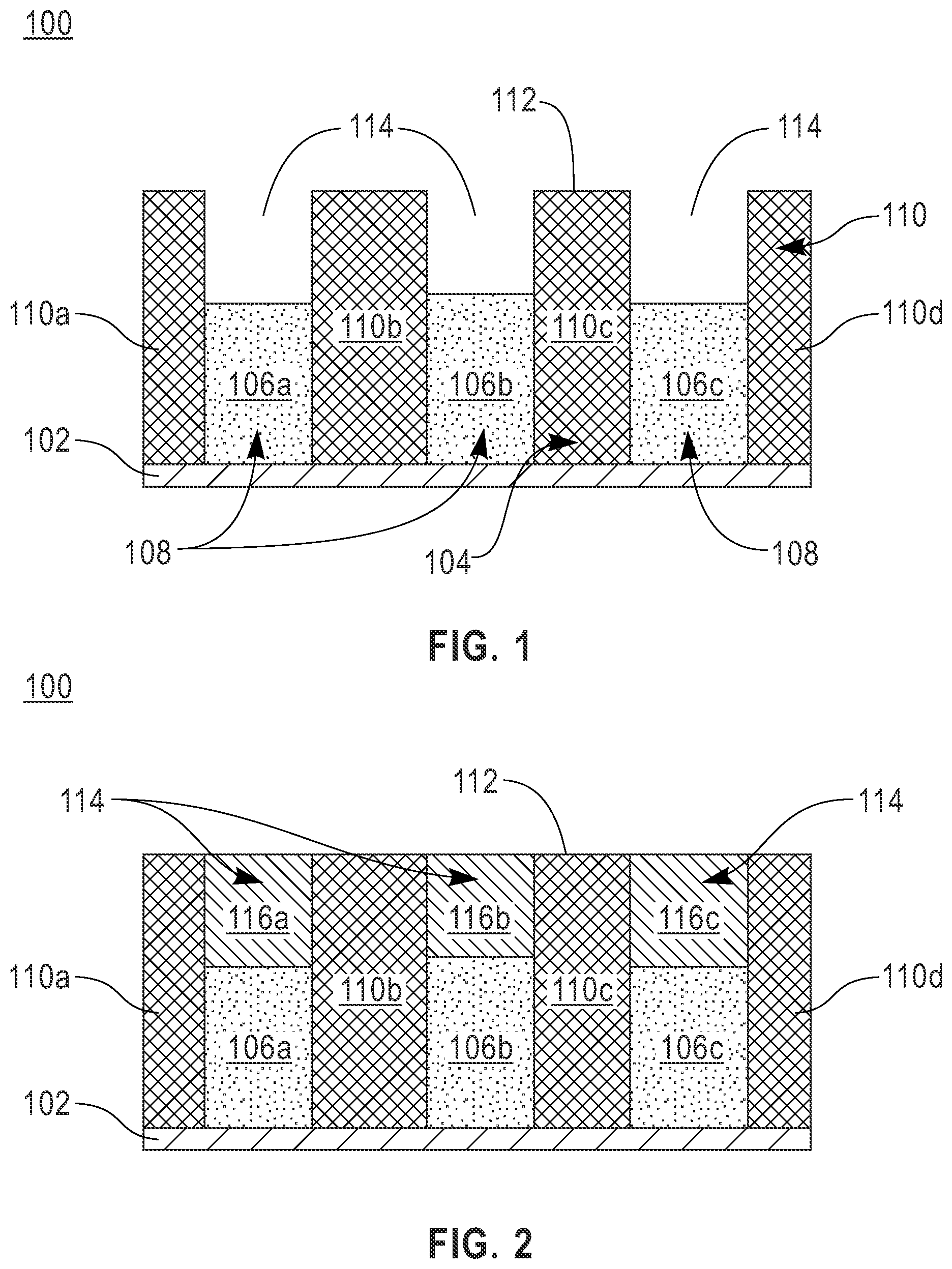 Patent US12142525 — Self-aligning spacer tight pitch via — Figure 1