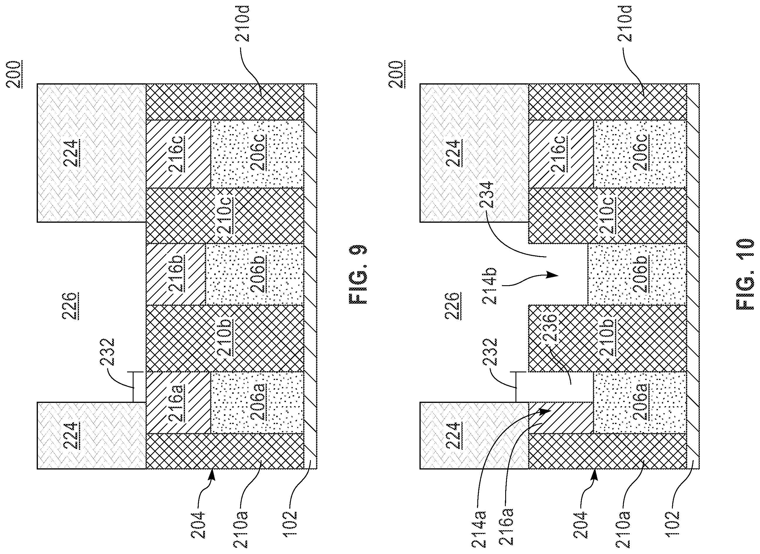 Patent US12142525 Figure 5 – Self-aligning spacer tight pitch via