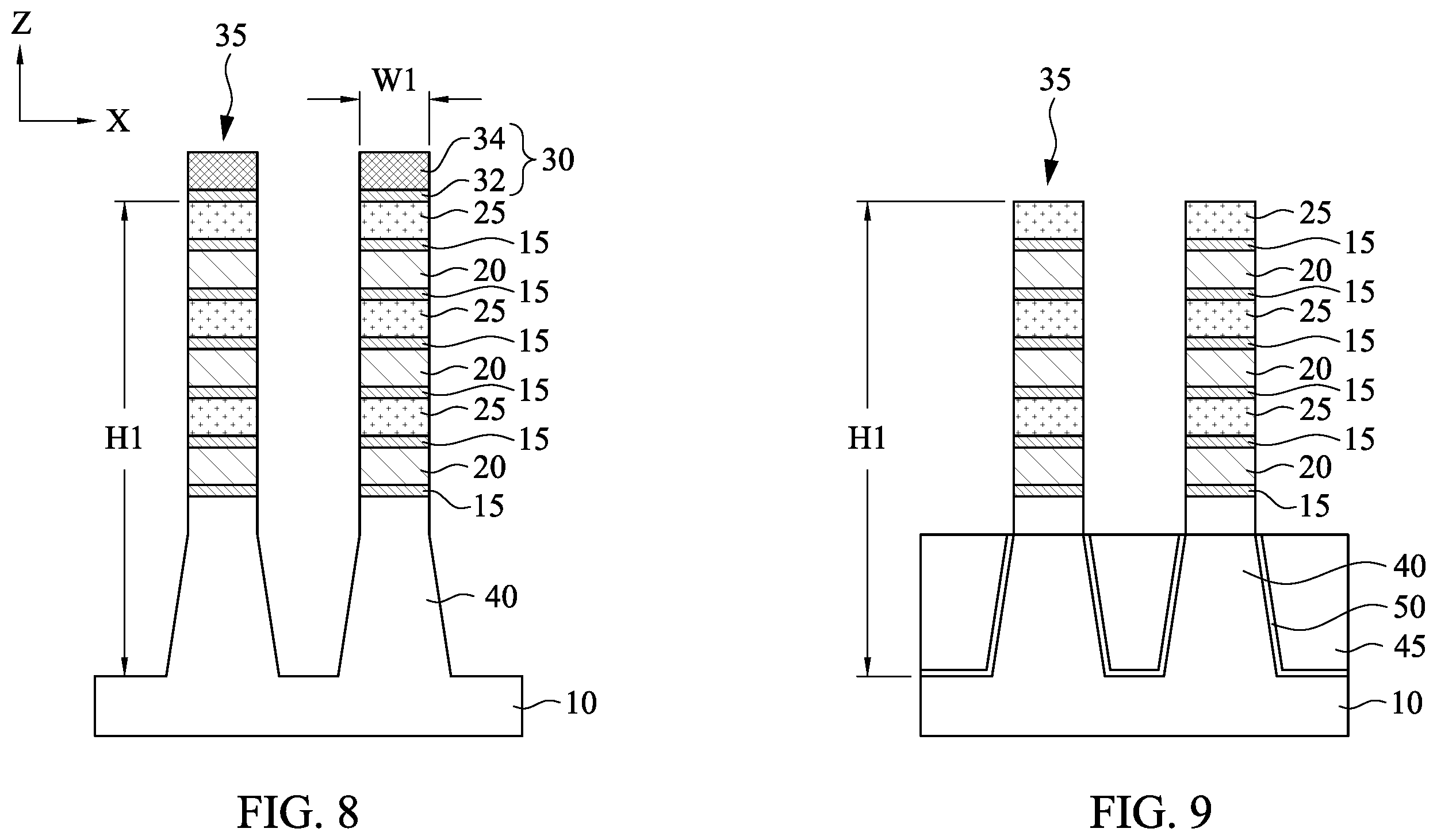 Patent US12142529 Figure 5 – Semiconductor device including a gate-all-around field effect transistor