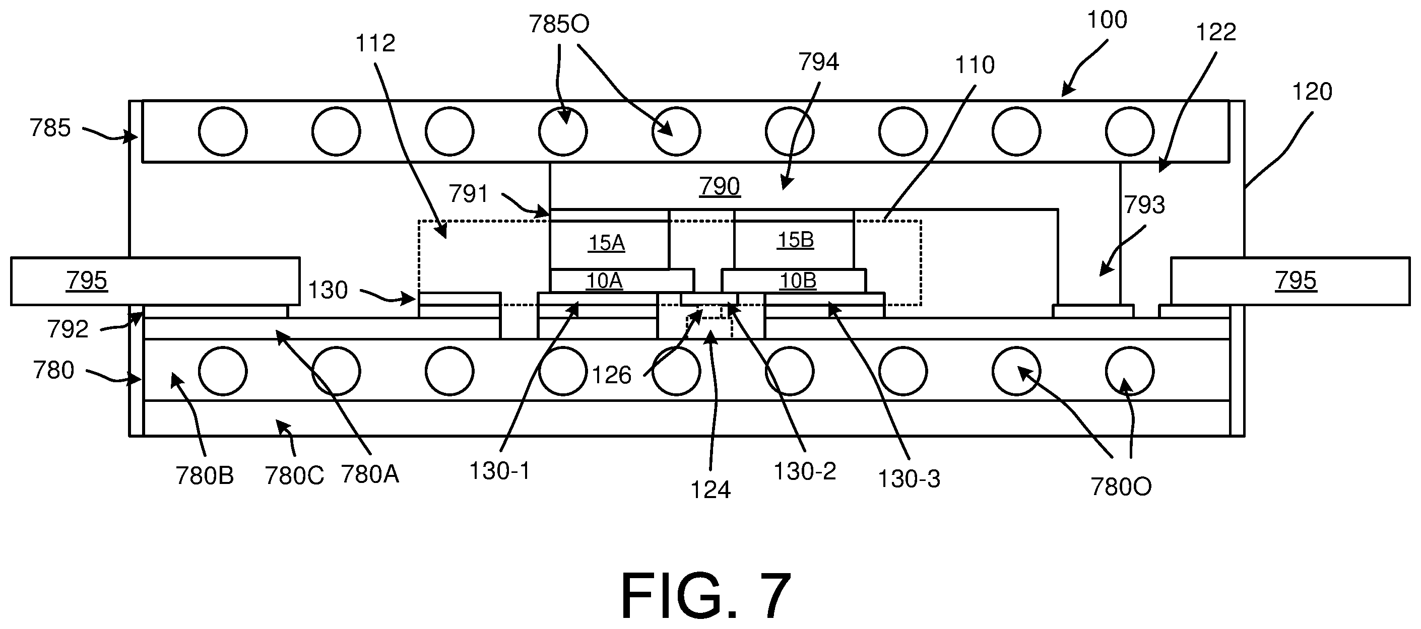 Patent US12142551 Figure 14 – Package including multiple semiconductor devices