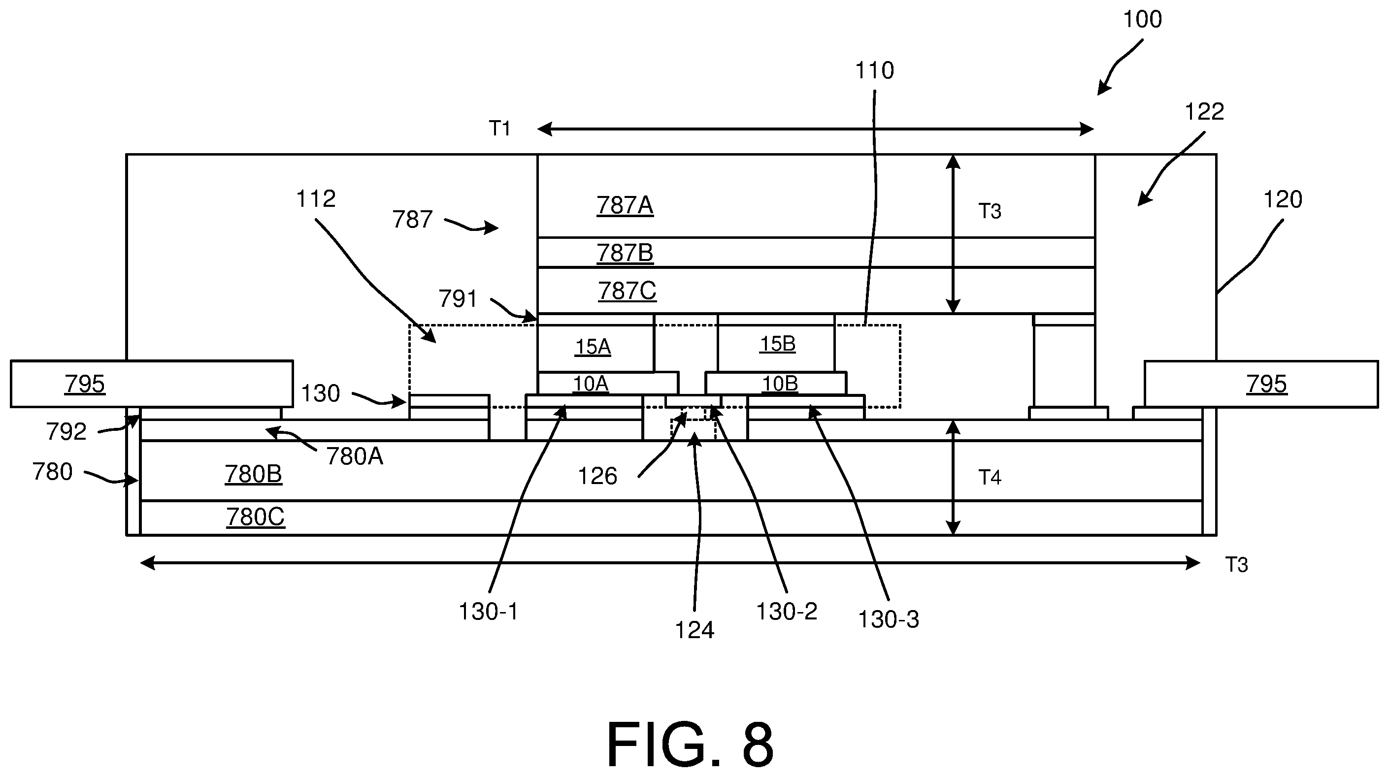 Patent US12142551 Figure 15 – Package including multiple semiconductor devices