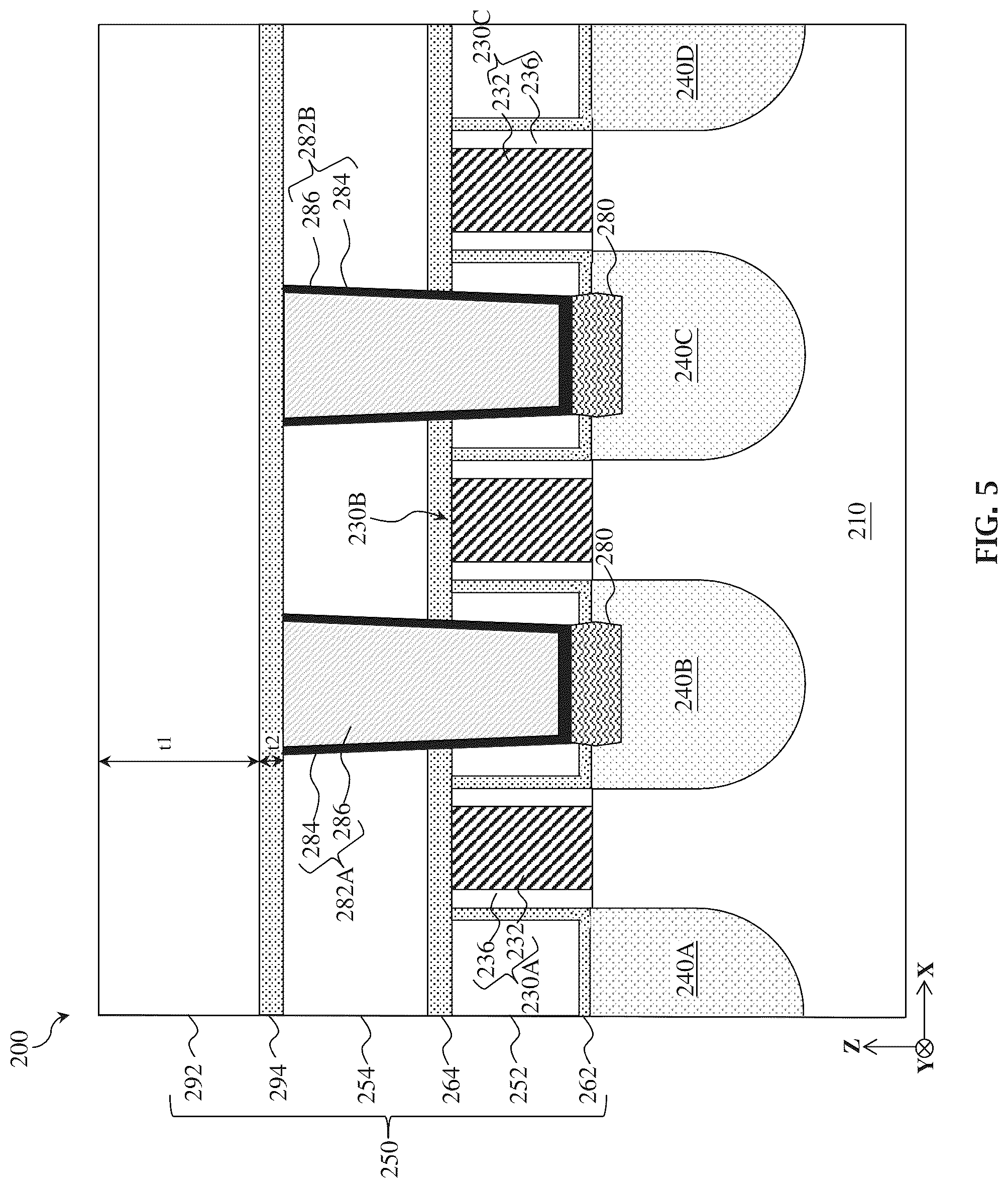 Patent US12142565 Figure 6 – Different via configurations for different via interface requirements