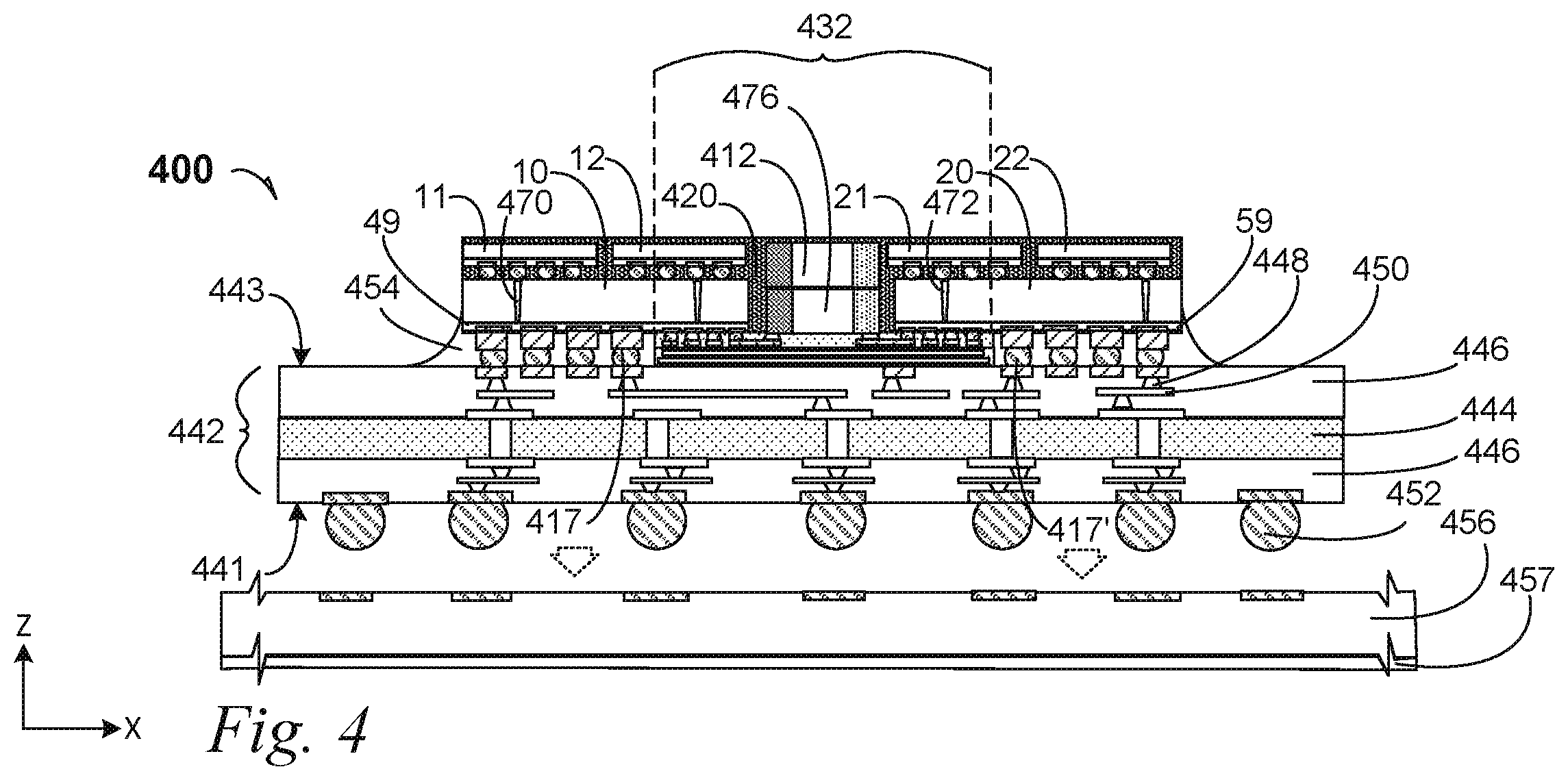 Patent US12142570 Figure 6 – Composite bridge die-to-die interconnects for integrated-circuit packages