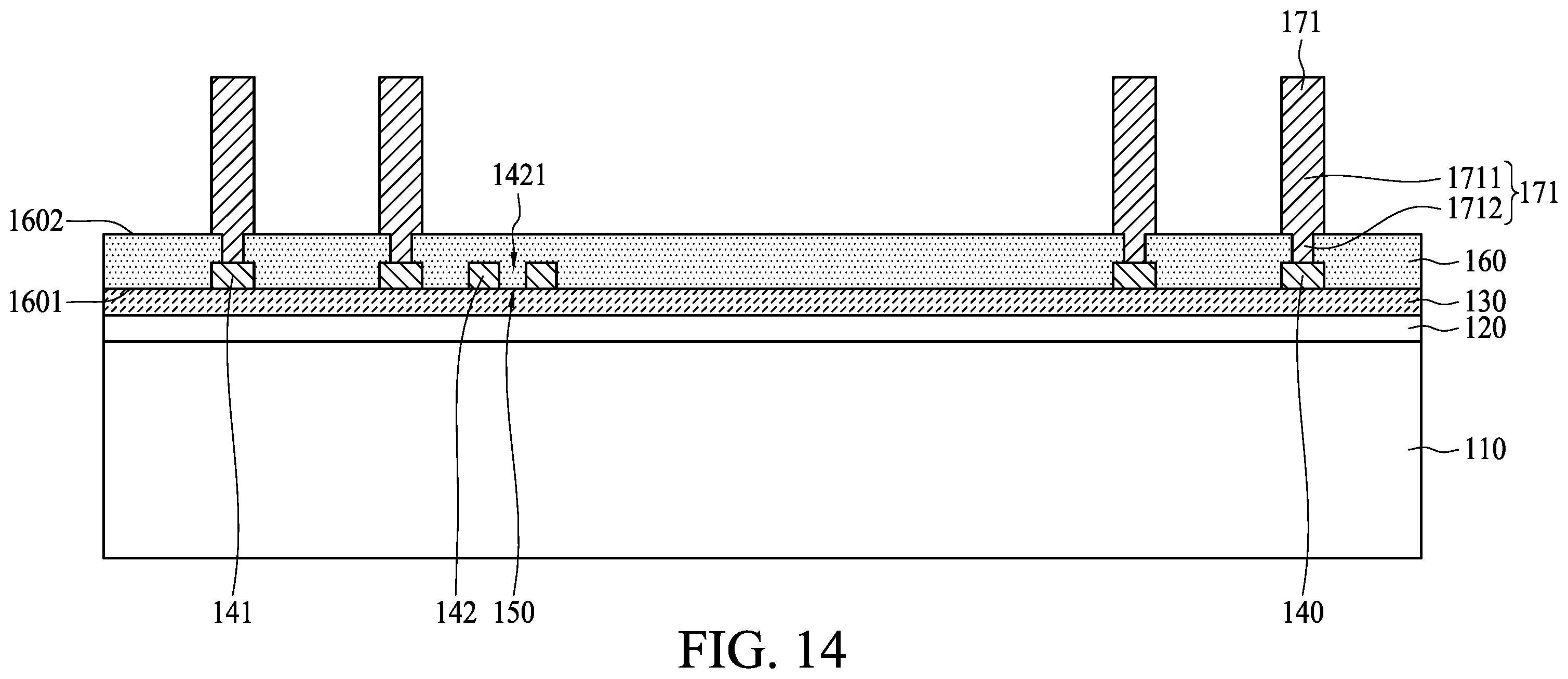Patent US12142576 Figure 13 – Semiconductor package structure and method for manufacturing the same