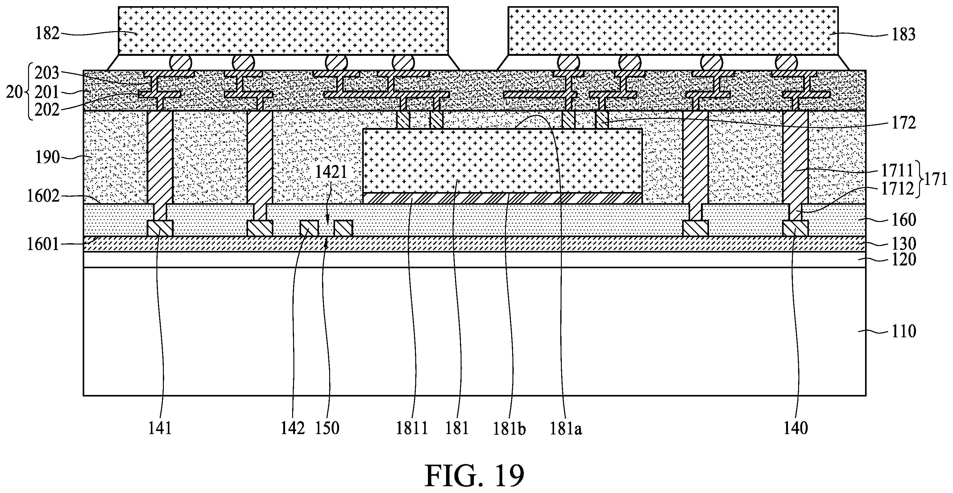 Patent US12142576 Figure 18 – Semiconductor package structure and method for manufacturing the same