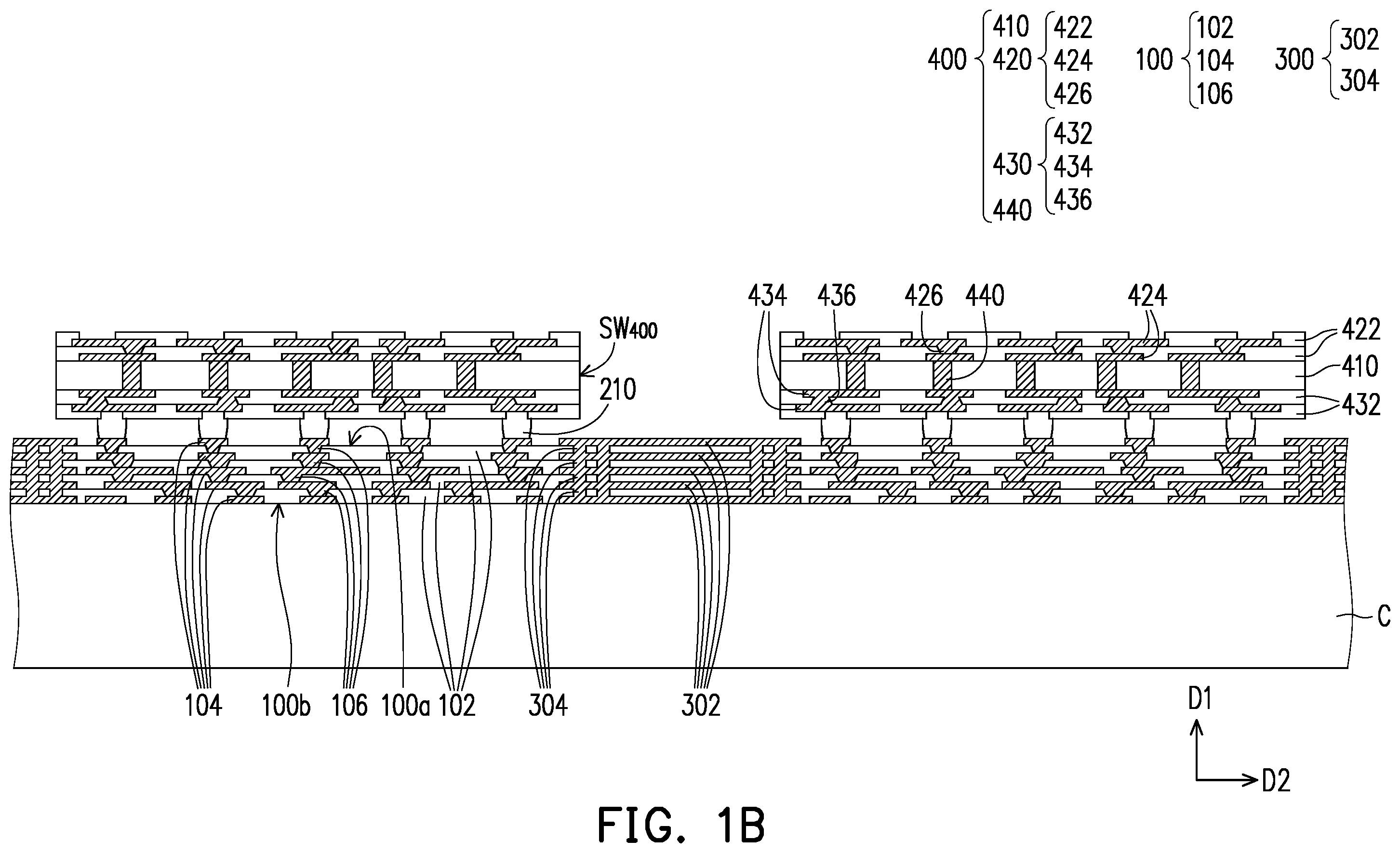 Patent US12142579 Figure 2 – Package structure and manufacturing method thereof