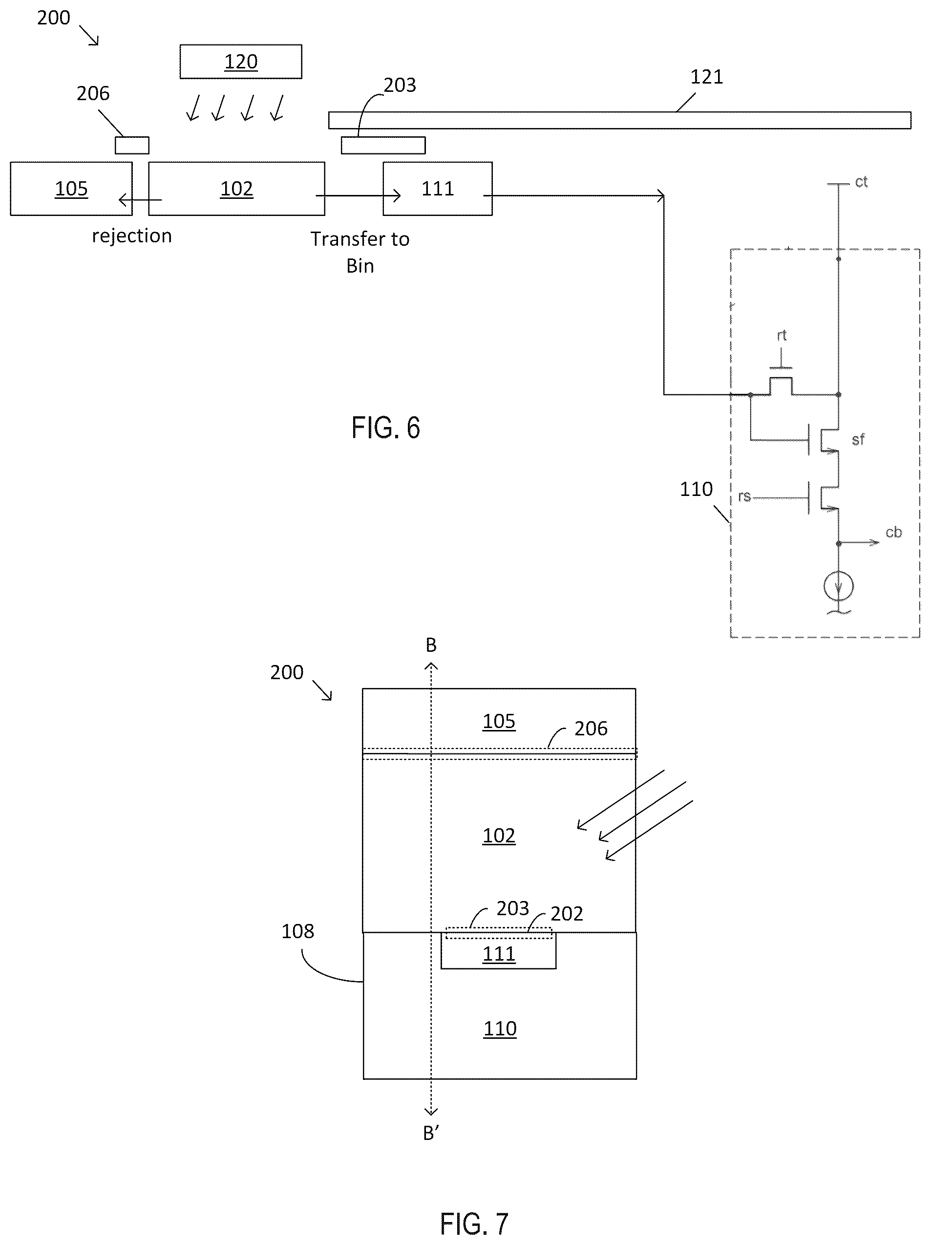 Patent US12142619 Figure 6 – Pixel with enhanced drain