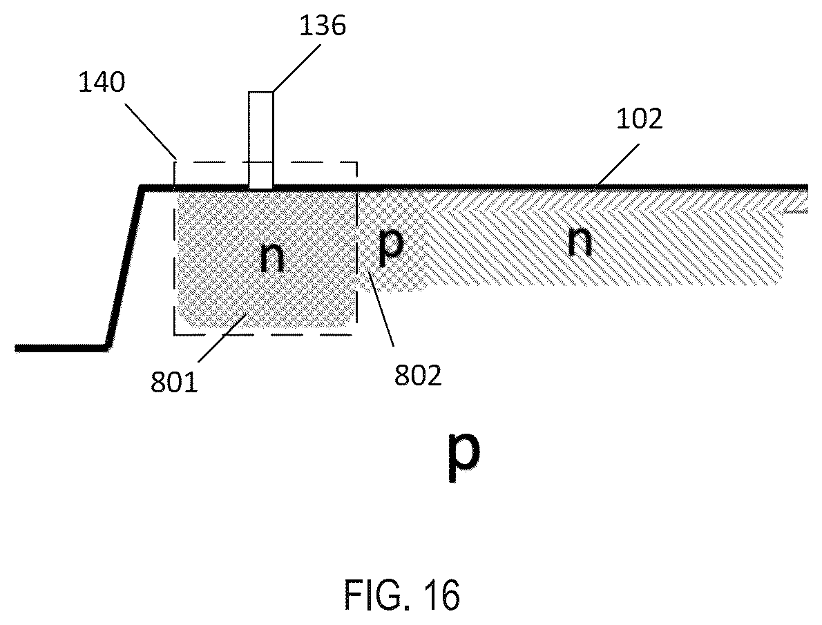 Patent US12142619 Figure 15 – Pixel with enhanced drain