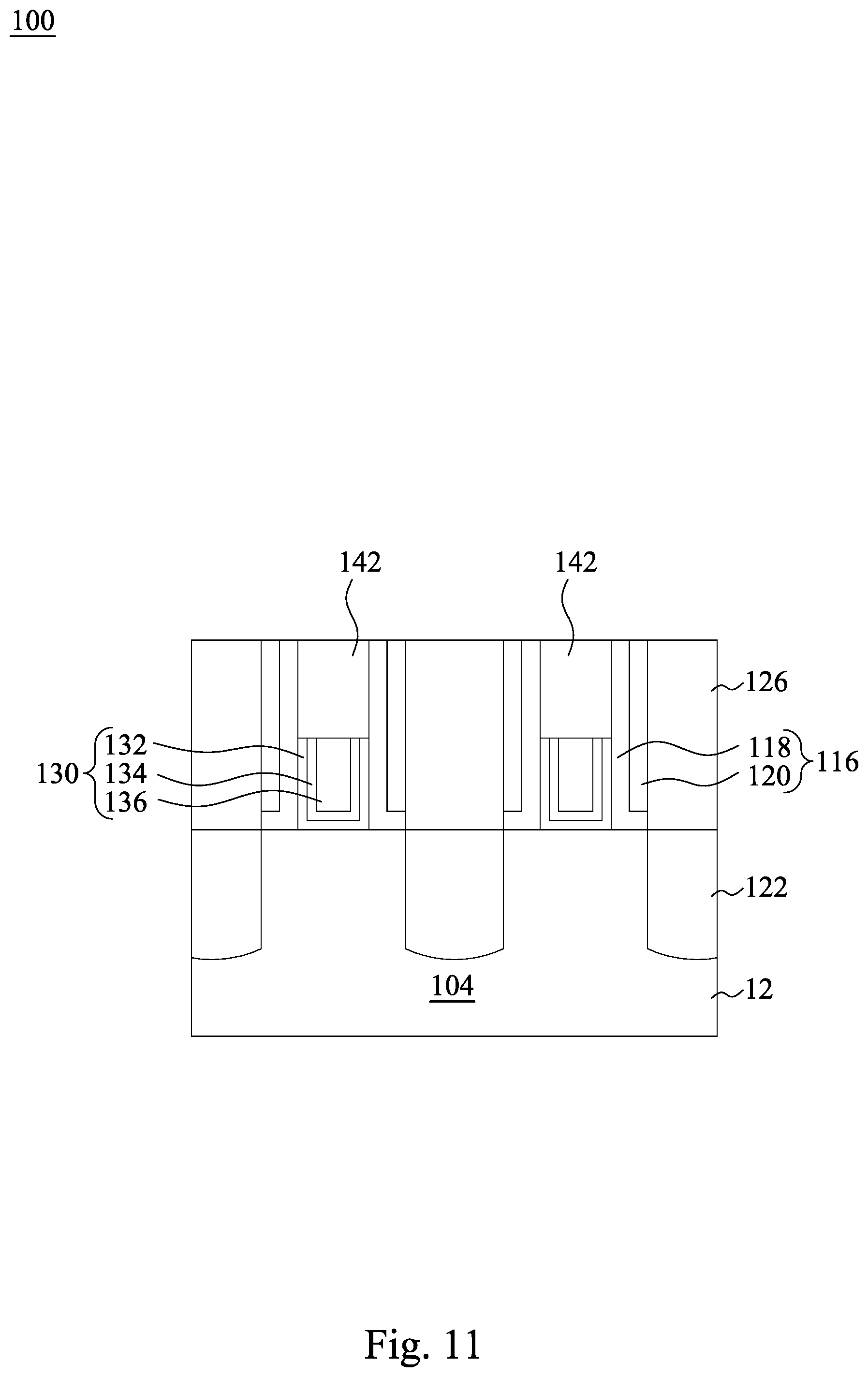 Patent US12142651 Figure 12 – Integrated circuit multi-gate transistors structure with gate via and manufacturing method thereof