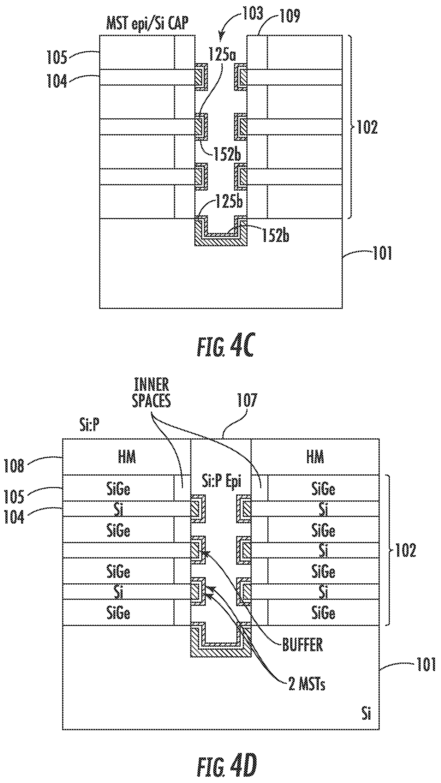Patent US12142662 Figure 5 – Method for making nanostructure transistors with offset source/drain dopant blocking structures including a superlattice