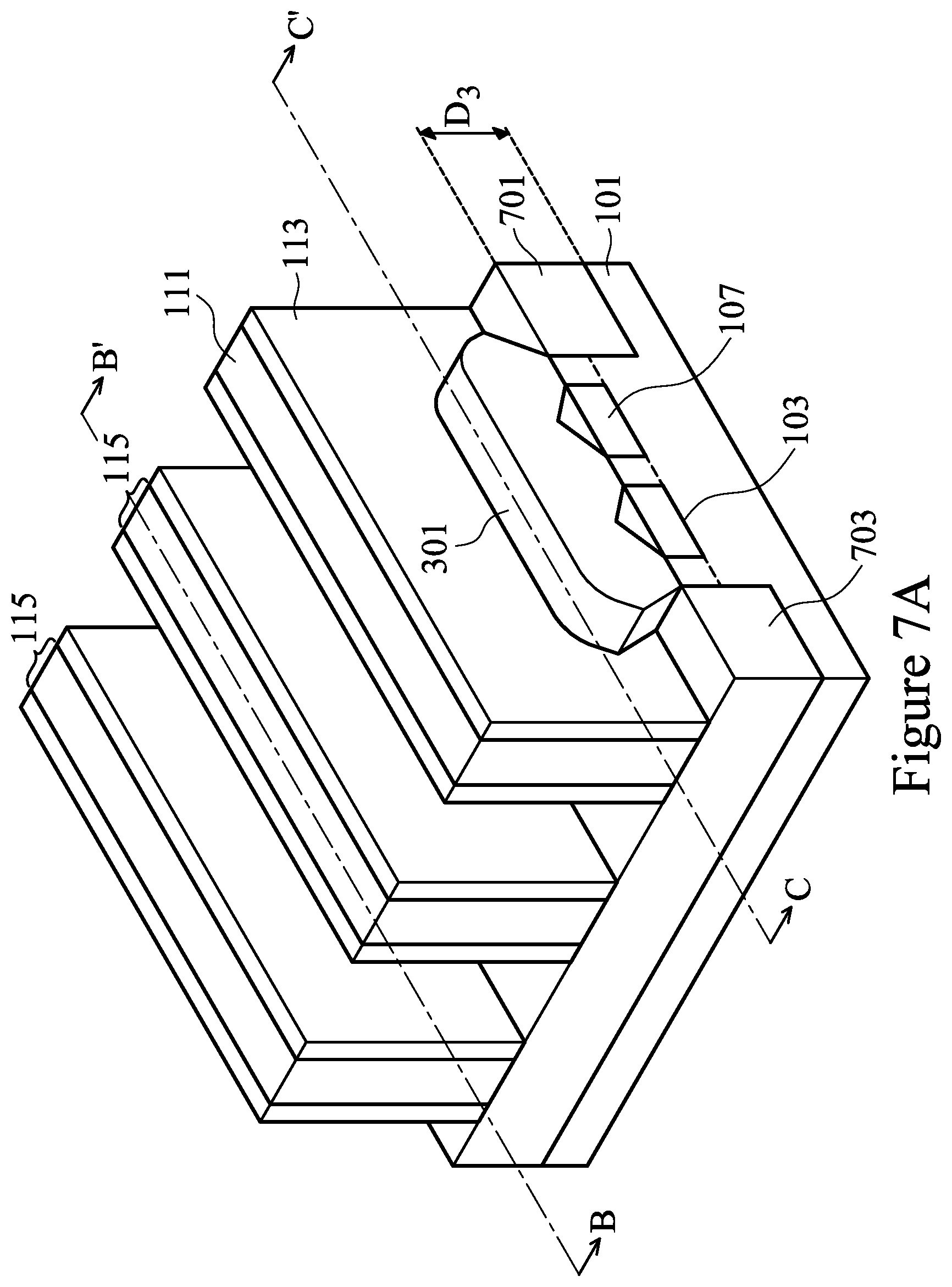 Patent US12142681 Figure 14 – Semiconductor device having a shaped epitaxial region with shaping section