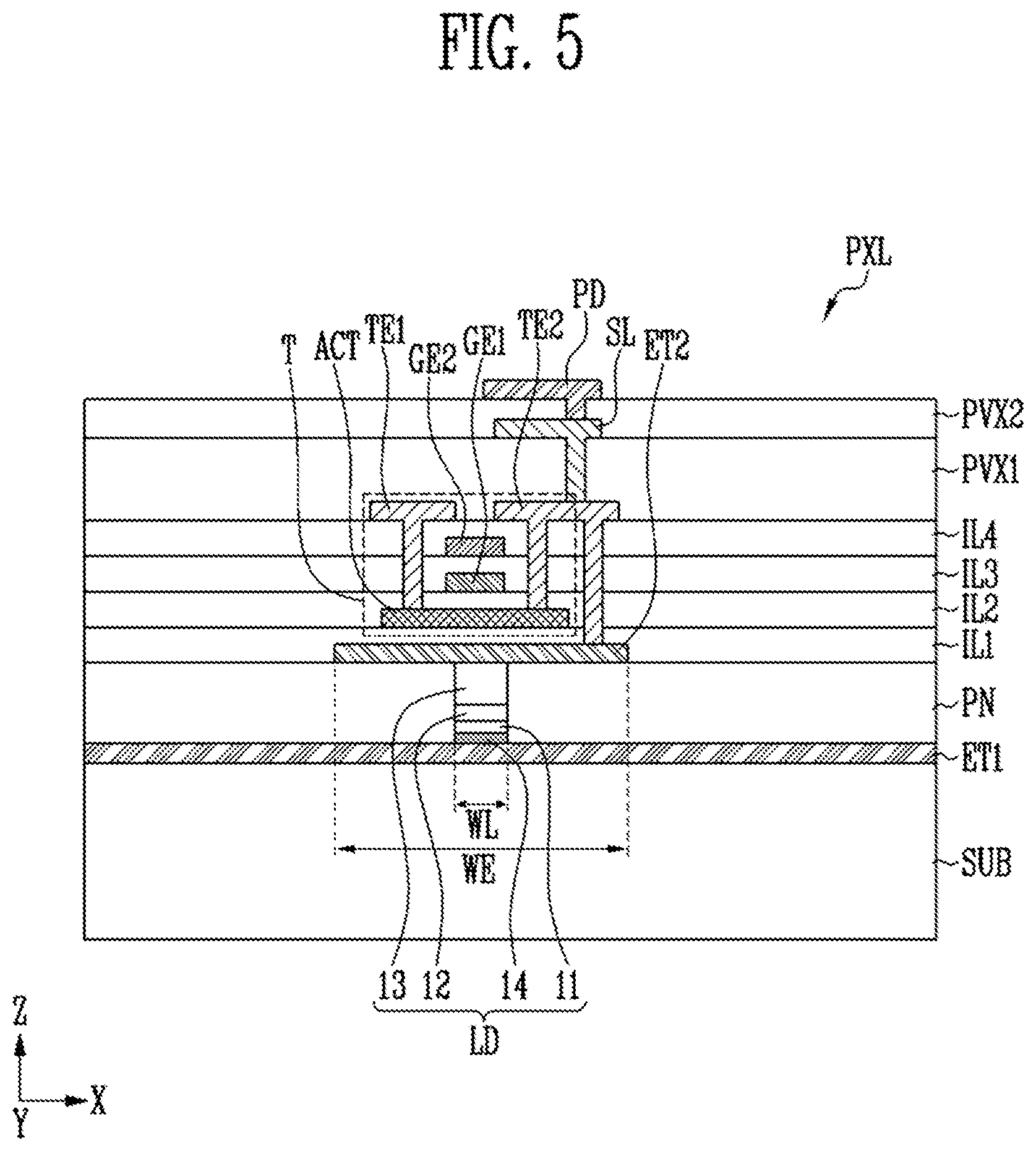 Patent US12142709 Figure 4 – Display device
