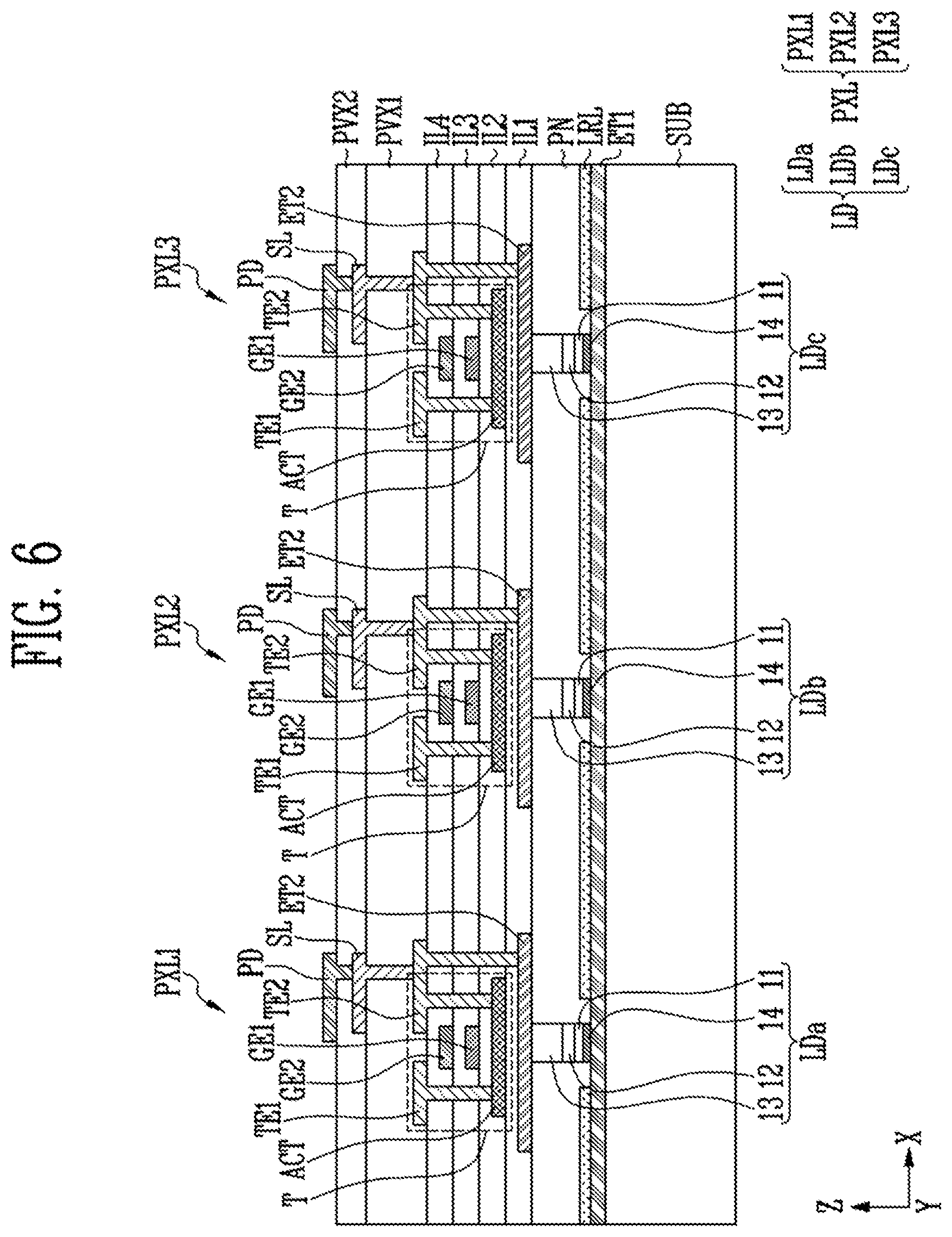 Patent US12142709 Figure 5 – Display device