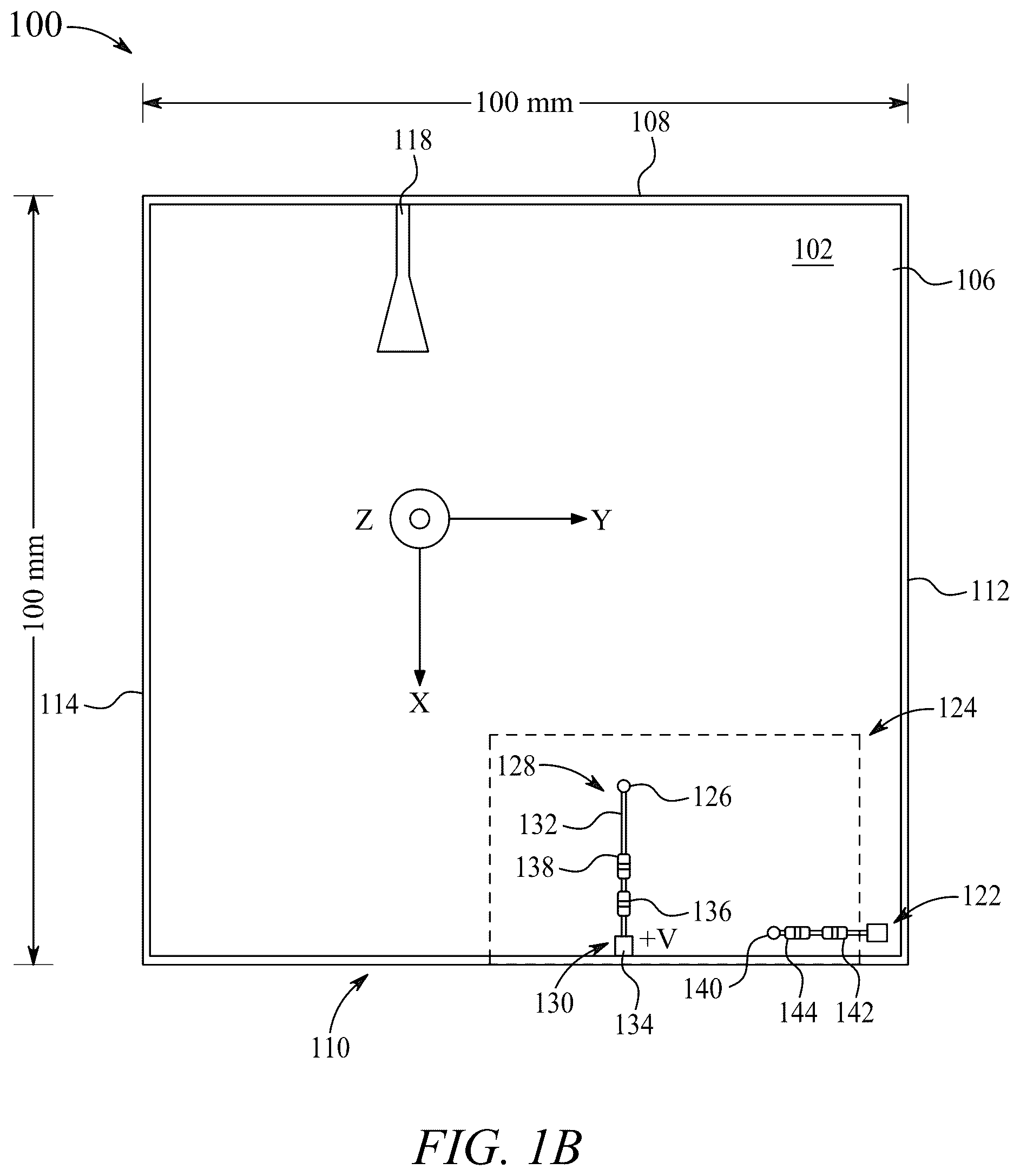 Patent US12142830 Figure 2 – Wide range frequency tunable cubesat antenna