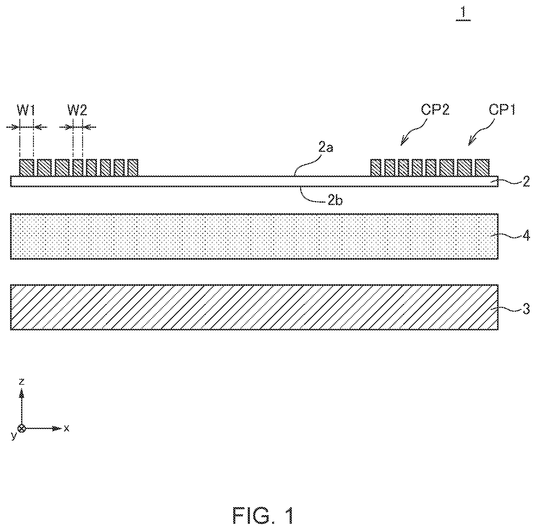 Patent US12142847 Figure 1 – Antenna device and antenna module having the same