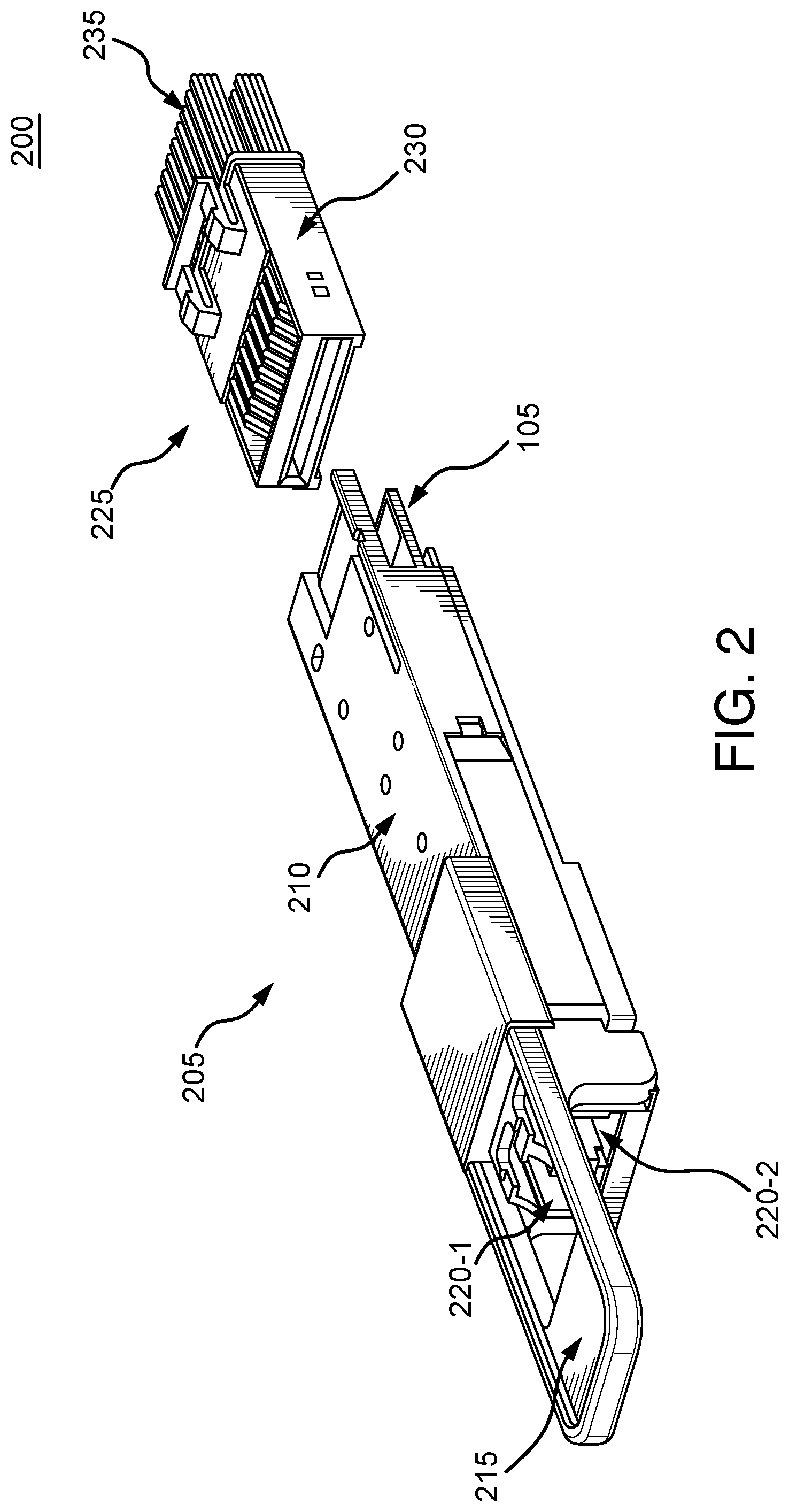 Patent US12142861 Figure 2 – Connecting multi-conductor cables with surface contacts