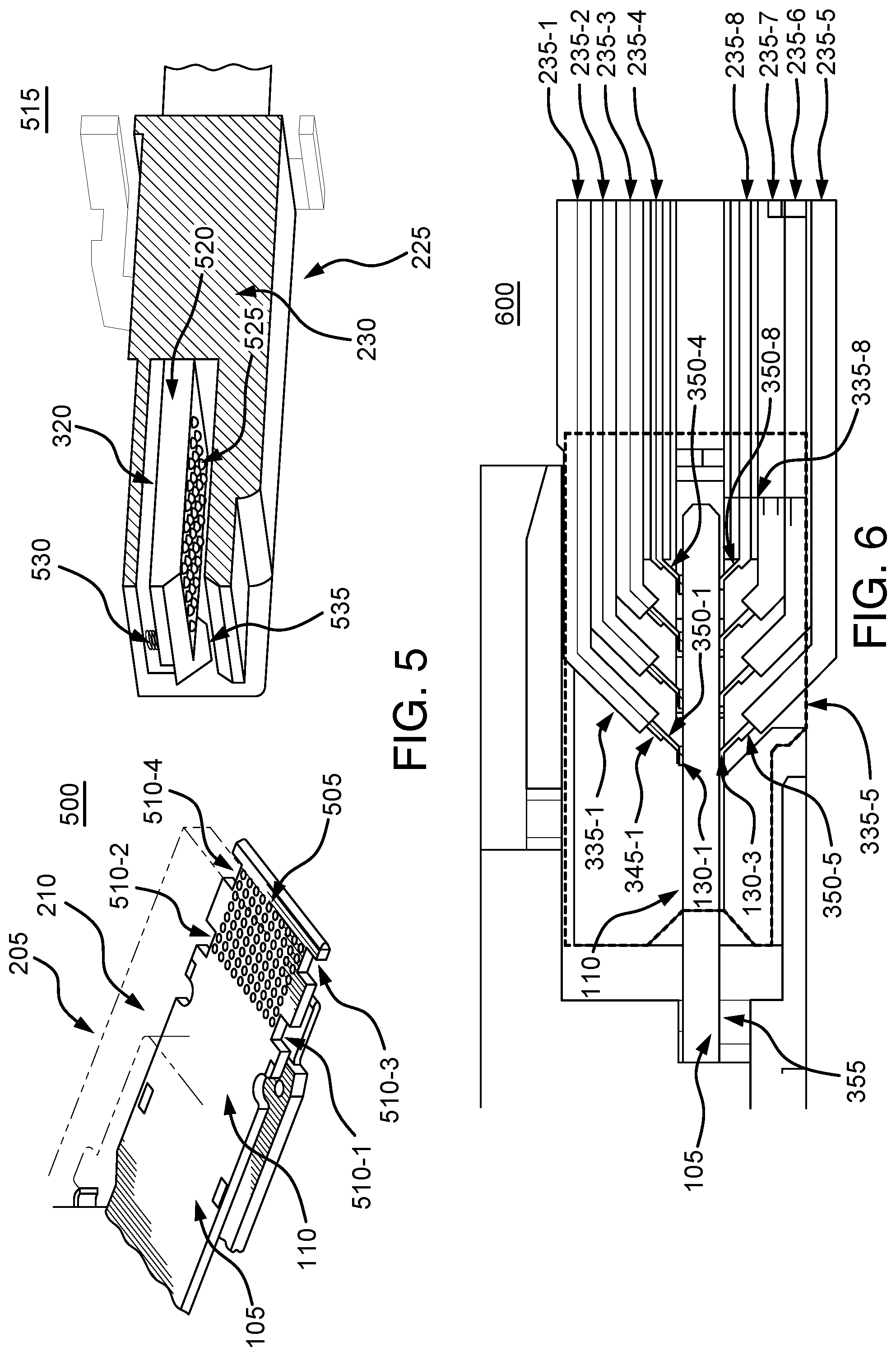 Patent US12142861 Figure 6 – Connecting multi-conductor cables with surface contacts