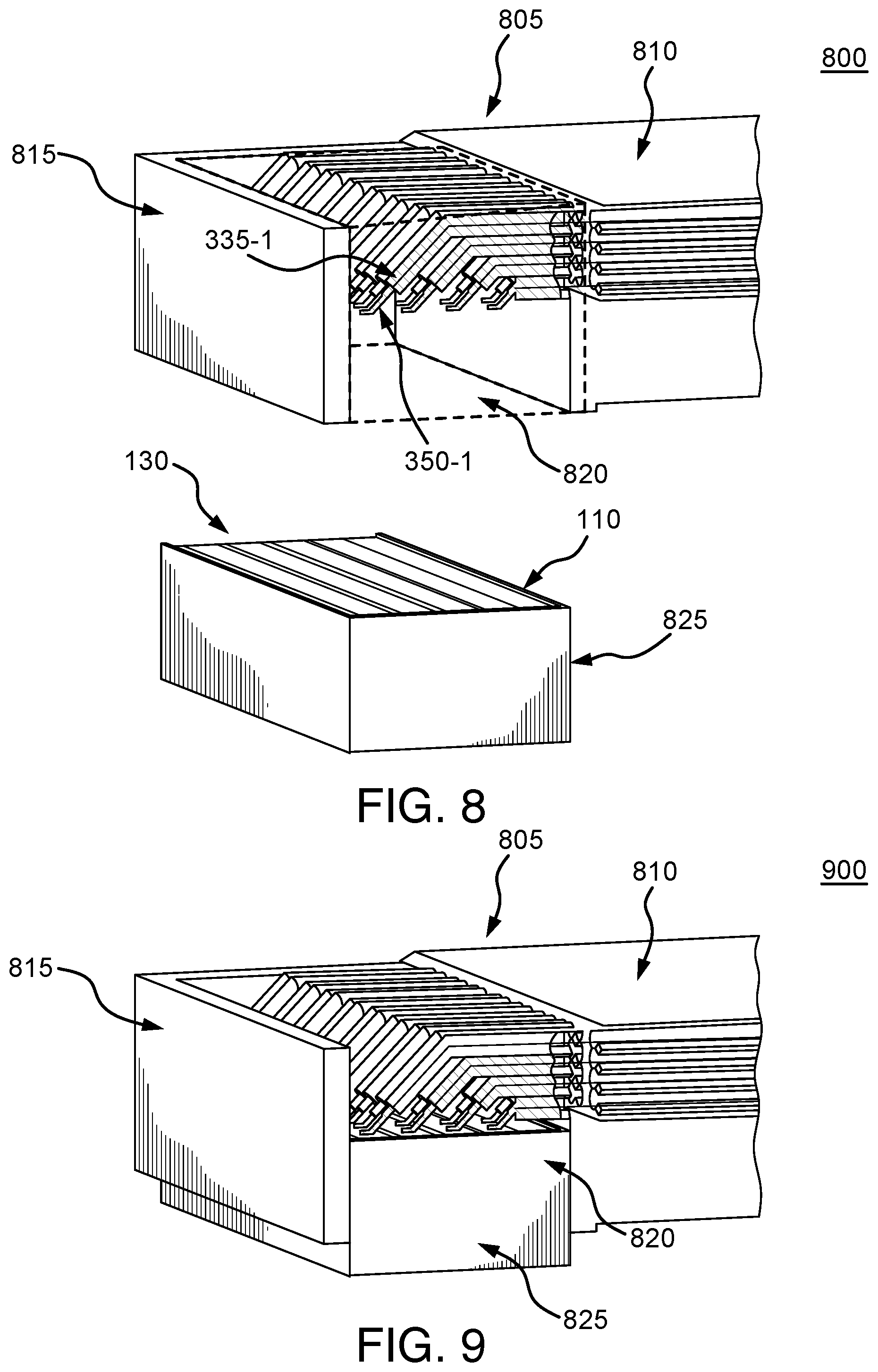 Patent US12142861 Figure 8 – Connecting multi-conductor cables with surface contacts