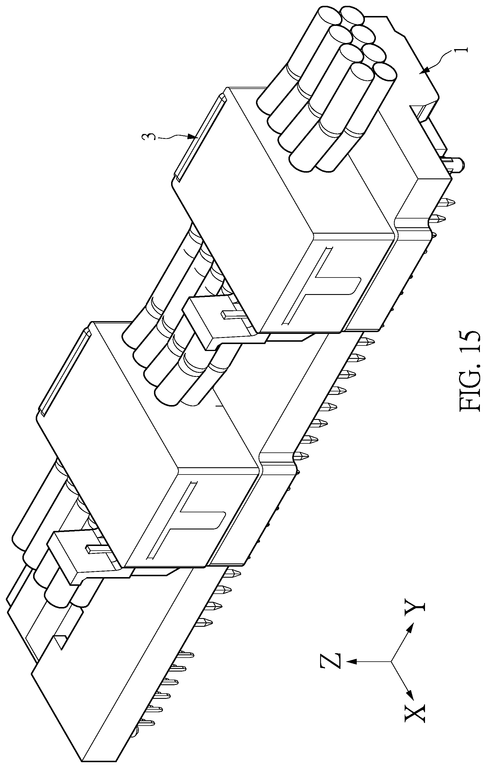Patent US12142862 Figure 15 – Connector with a shunt structure and connector assembly with the same