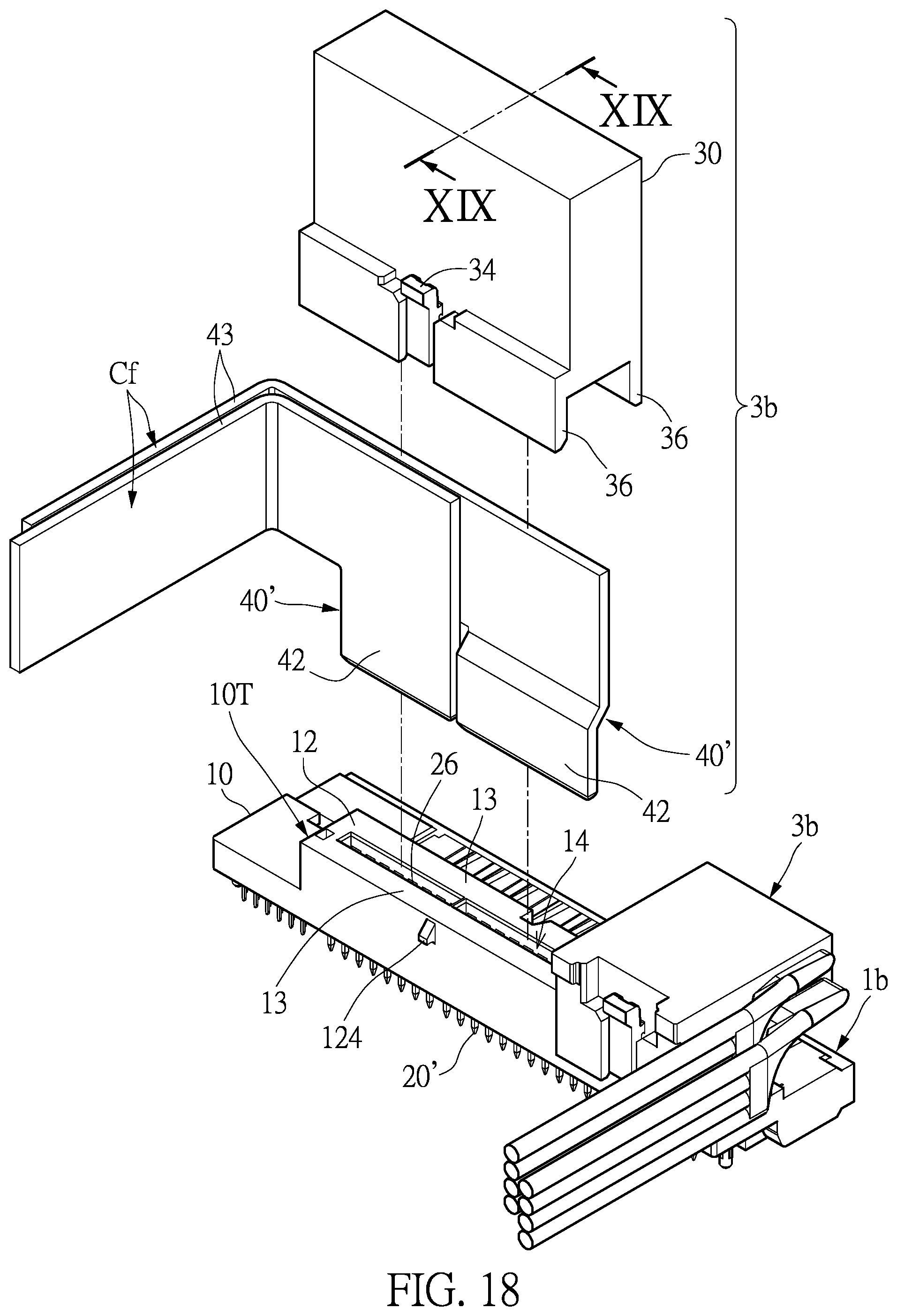Patent US12142862 Figure 18 – Connector with a shunt structure and connector assembly with the same