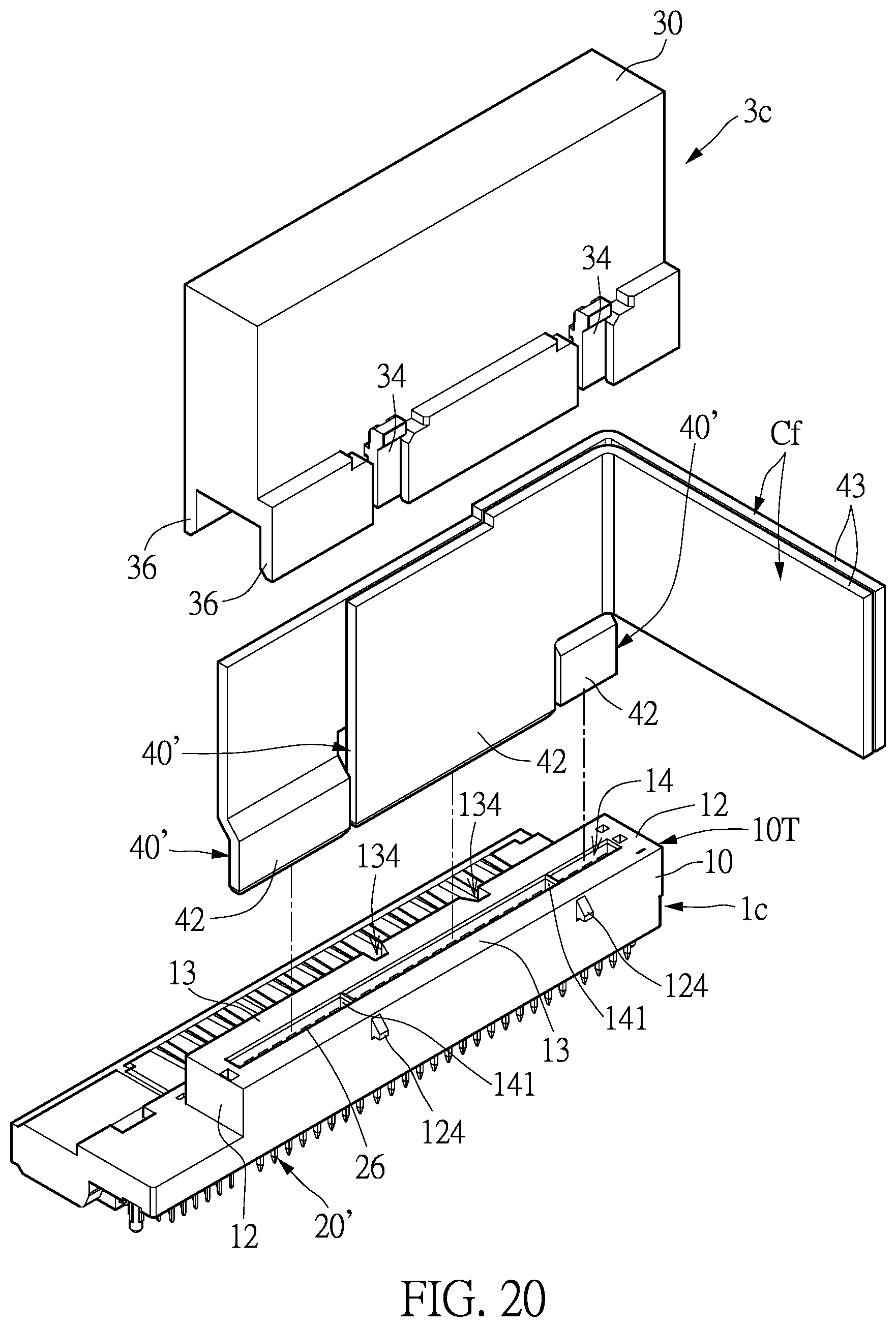 Patent US12142862 Figure 20 – Connector with a shunt structure and connector assembly with the same
