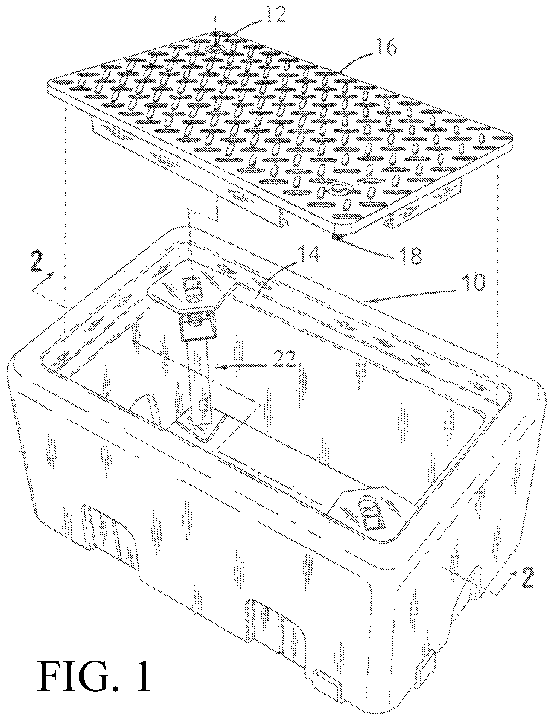 Patent US12142904 Figure 1 – Bolt receiving clamp assembly