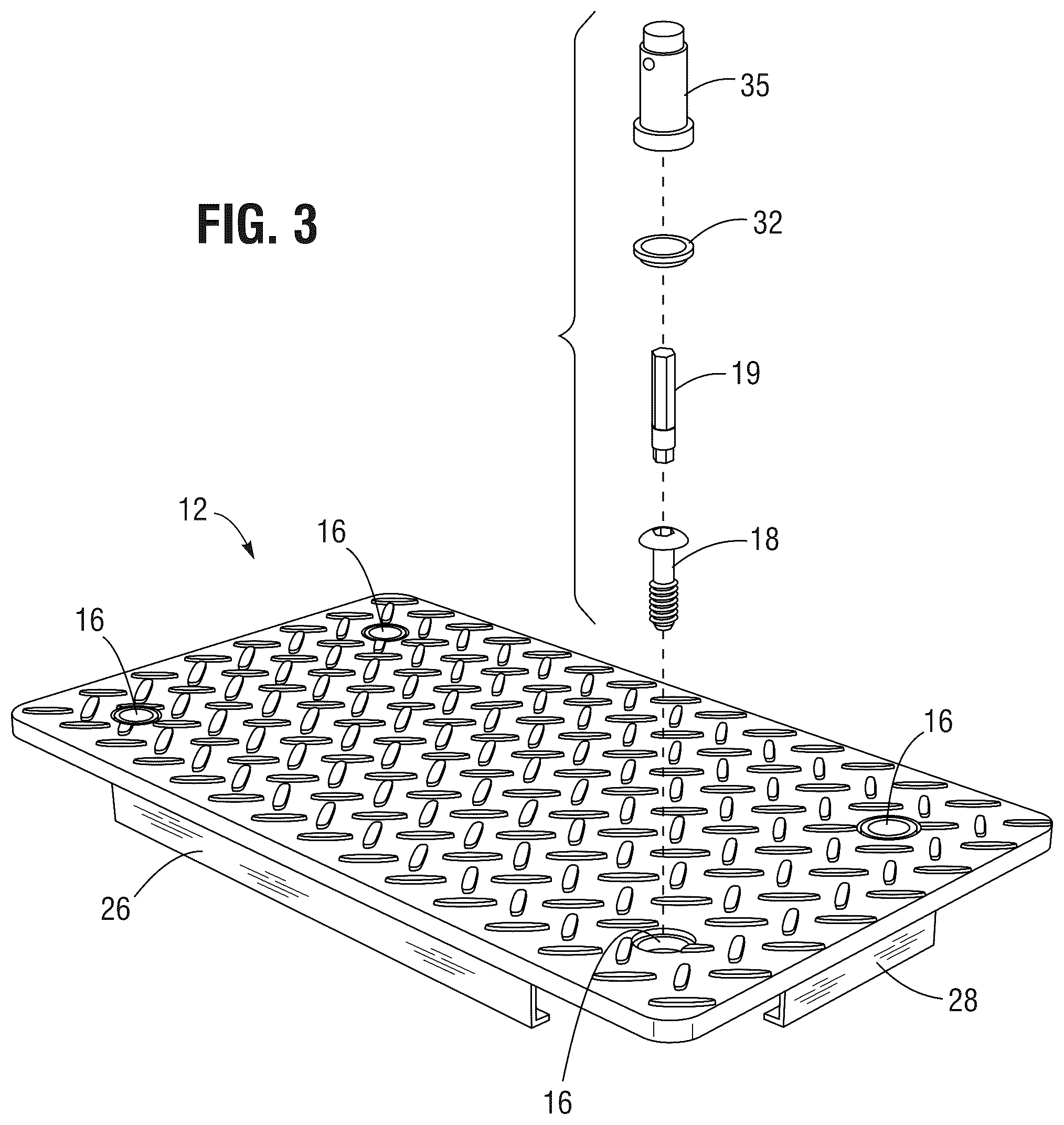 Patent US12142904 Figure 3 – Bolt receiving clamp assembly
