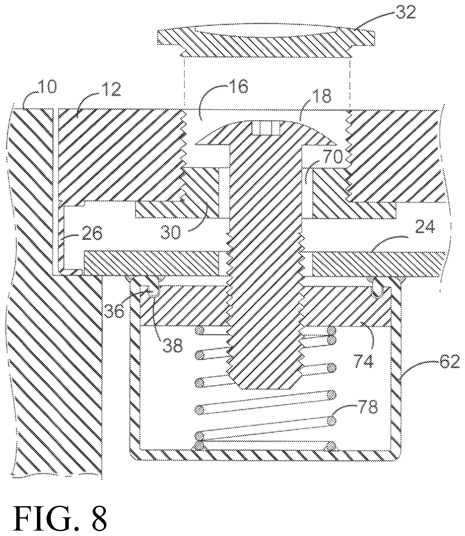 Patent US12142904 Figure 8 – Bolt receiving clamp assembly