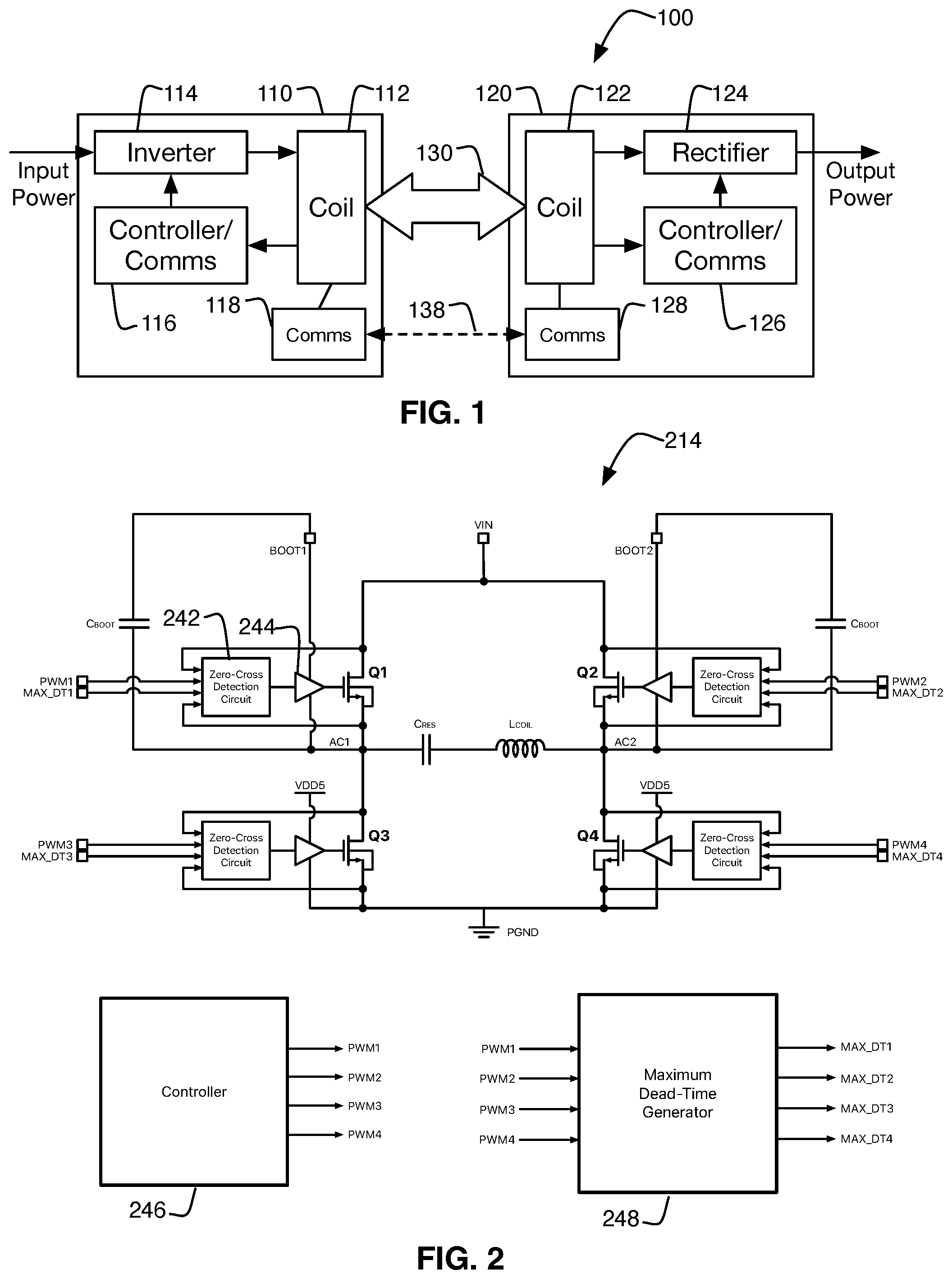 Patent US12142931 Figure 1 – Pulse width modulated inverter control with multi-state signaling