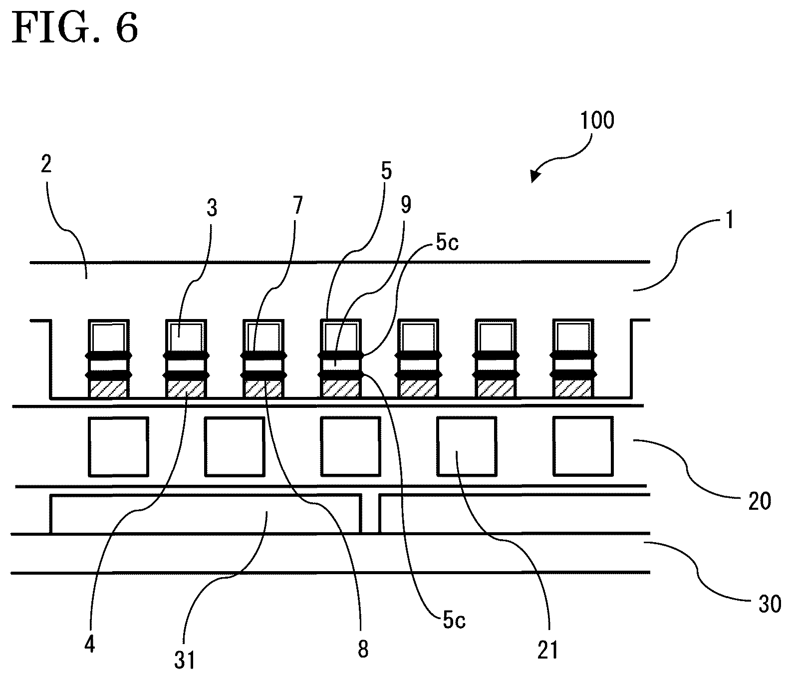 Patent US12142985 Figure 6 – Stator with slots having cooling portions between coils and magnets installed therein and corresponding rotary electric machine