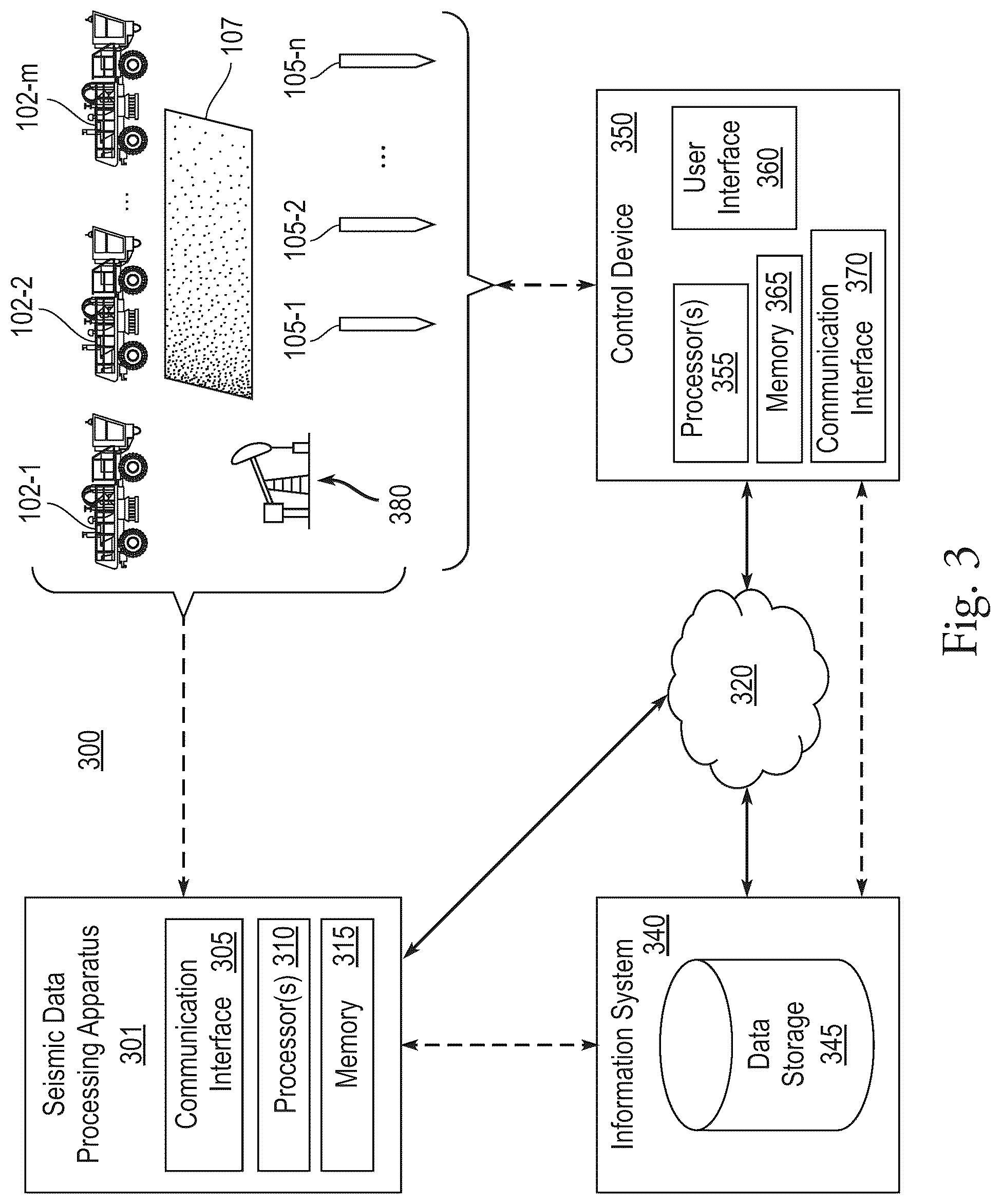 Patent US12147004 Figure 3 – Method, apparatus, and system for identifying surface locations corresponding to subsurface geohazards based on frequency ratios among seismic trace signals