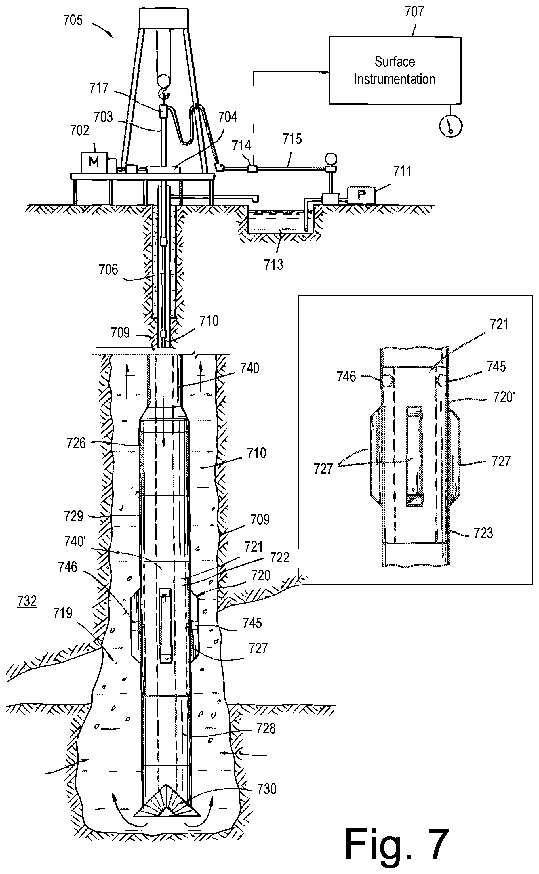 Patent US12147005 Figure 7 – Ultrasonic pulse-echo and caliper formation characterization