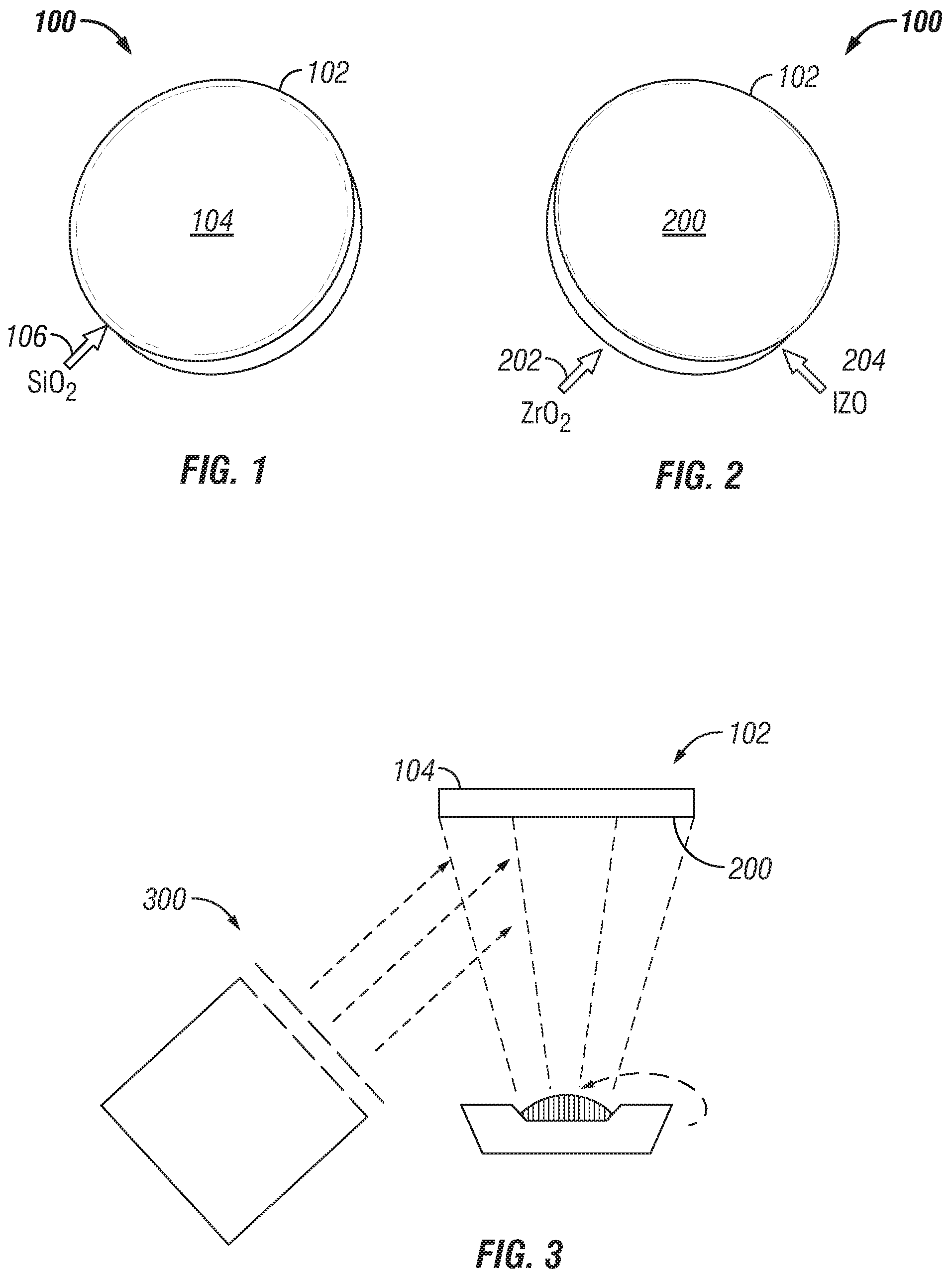 Patent US12147008 — Thin film optical lens and method for coating a lens — Figure 1