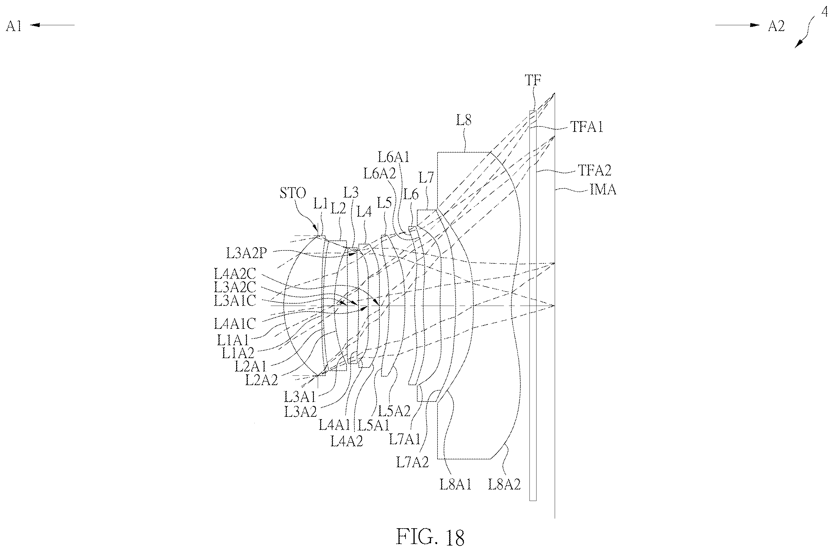 Patent US12147014 Figure 15 – Optical imaging lens
