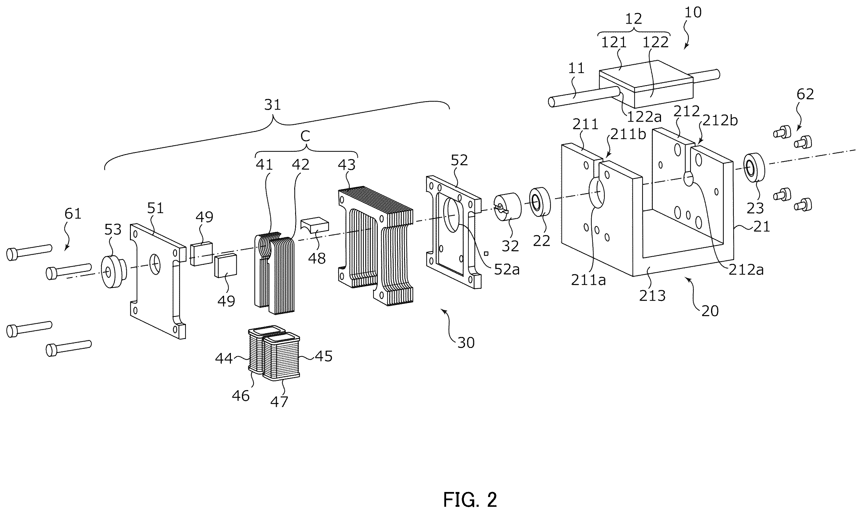 Patent US12147029 Figure 2 – Rotary reciprocating drive actuator