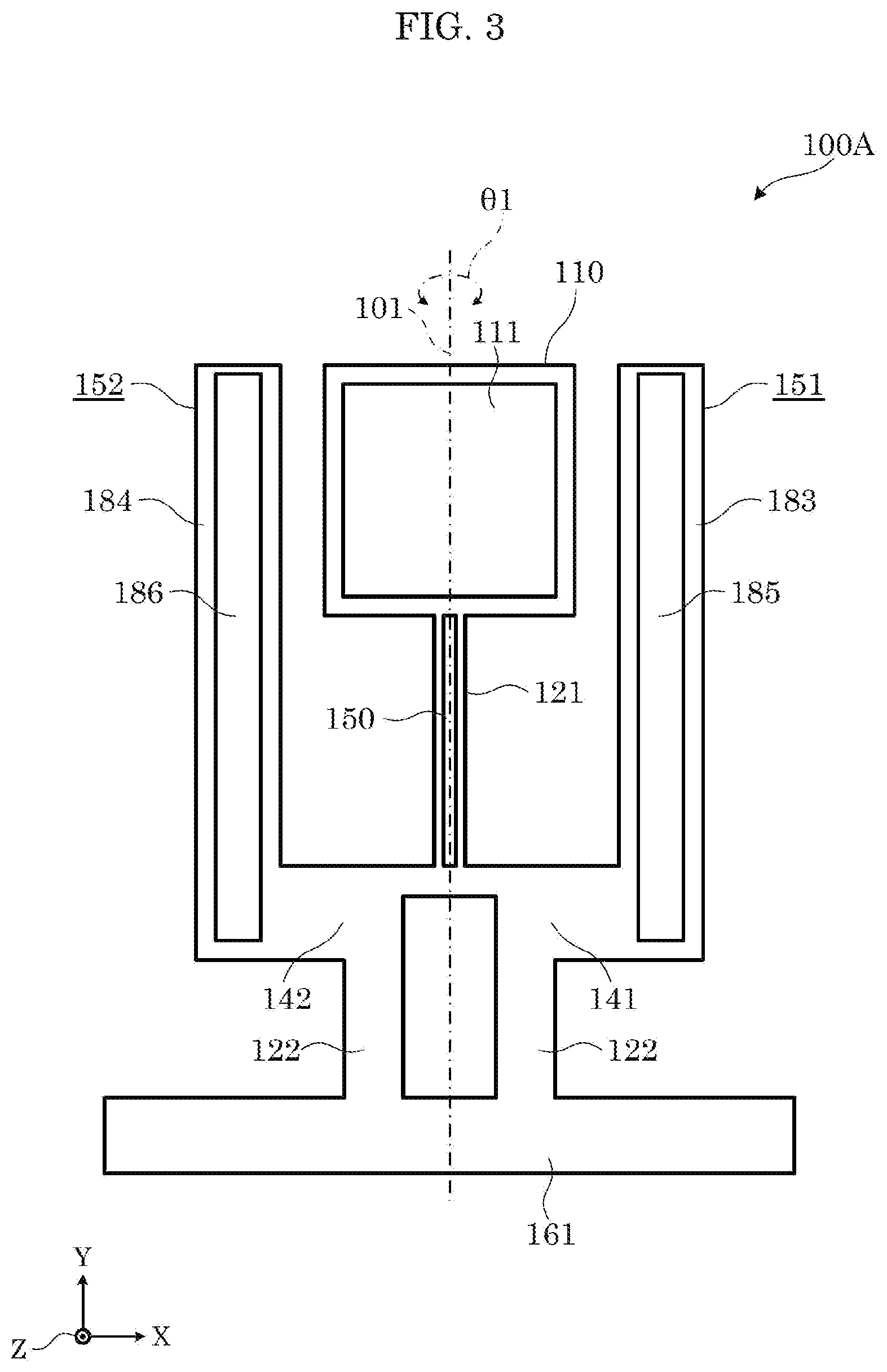 Patent US12147031 Figure 3 – Optical reflective element for causing an illumination position of light to reciprocate