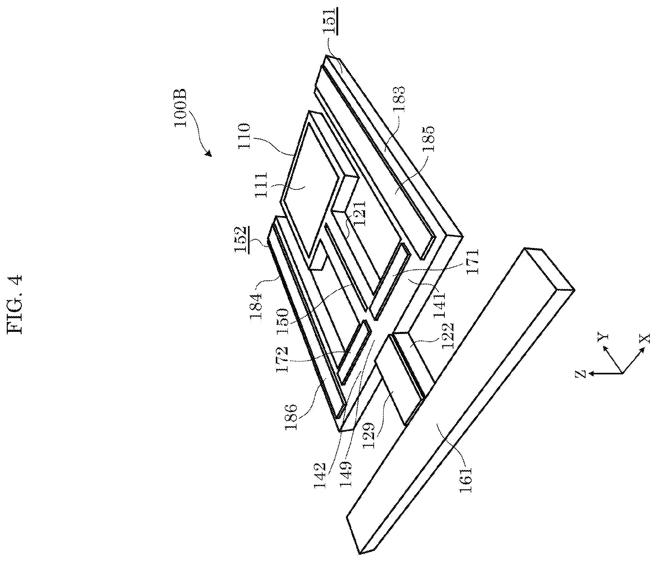 Patent US12147031 Figure 4 – Optical reflective element for causing an illumination position of light to reciprocate